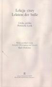 Lekcja ciszy (Lektion der Stille). Liryka polska (Polnische Lyrik) Books
