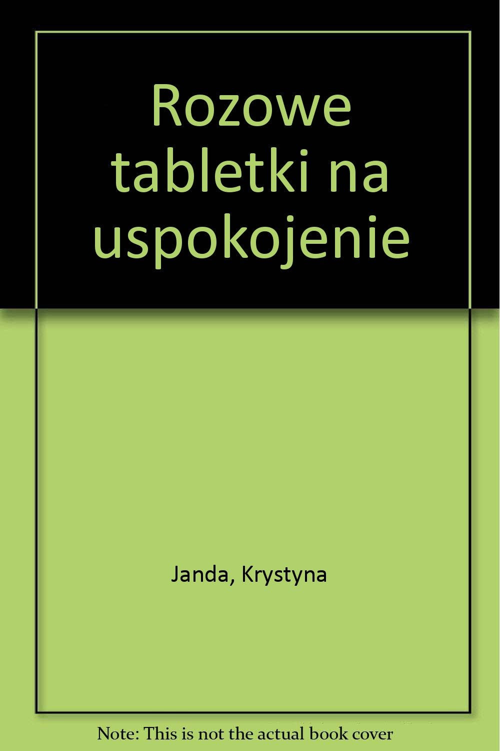 Różowe tabletki na uspokojenie book