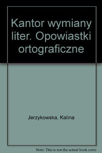 Kantor wymiany liter. Opowiastki ortograficzne book