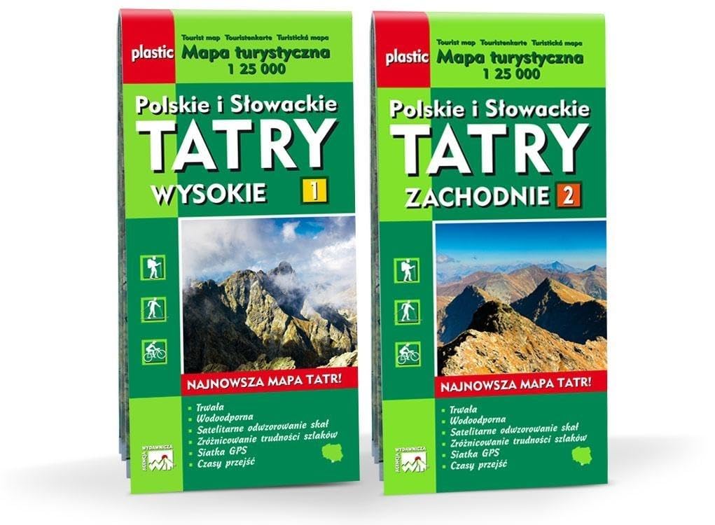 Mapa turystyczna Tatry Polskie i SĹowackie 2 w 1 Books