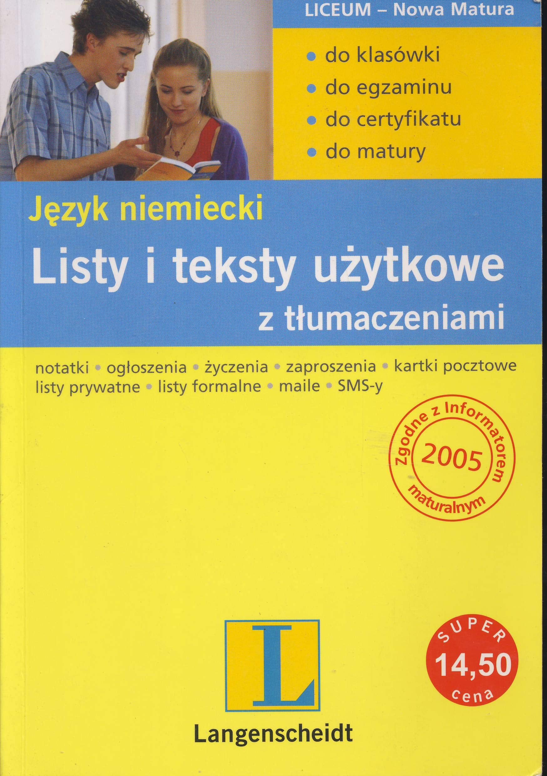 Listy i teksty uzytkowe z tlumaczeniami jezyk niemiecki Books