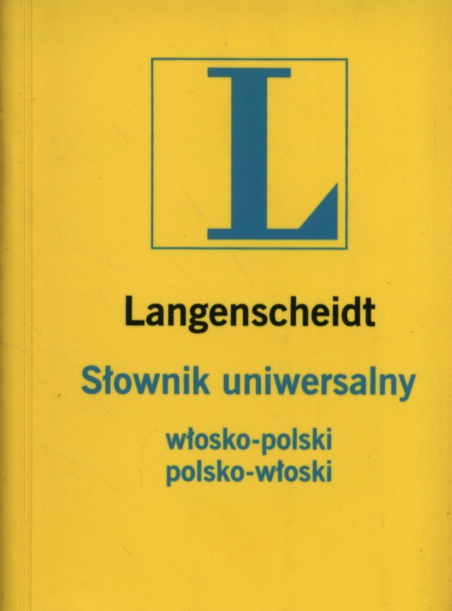 Slownik uniwersalny wlosko-pol pol-wl Langen book