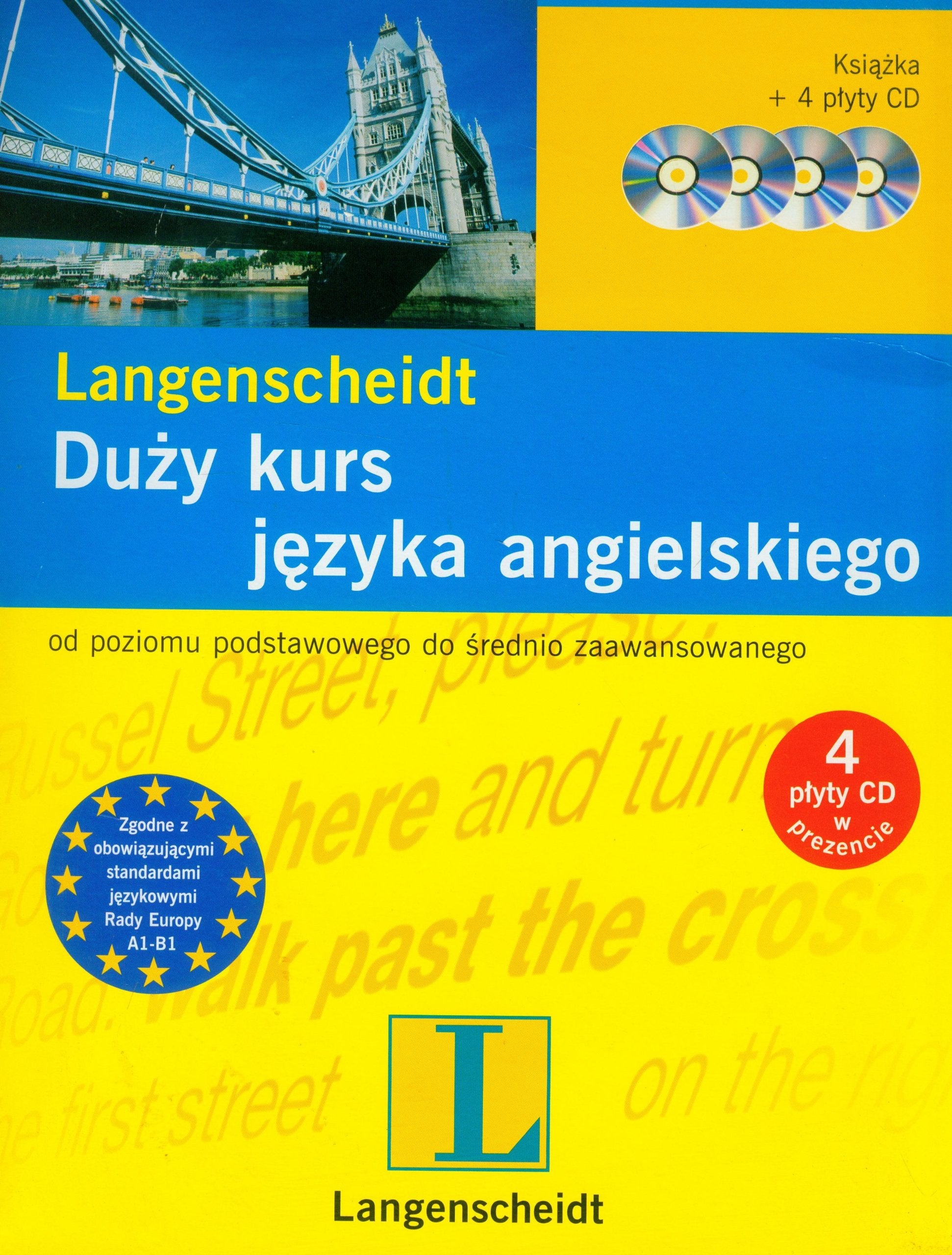 Duży kurs języka angielskiego z płytą: od poziomu podstawowego do średnio zaawansowanego Books