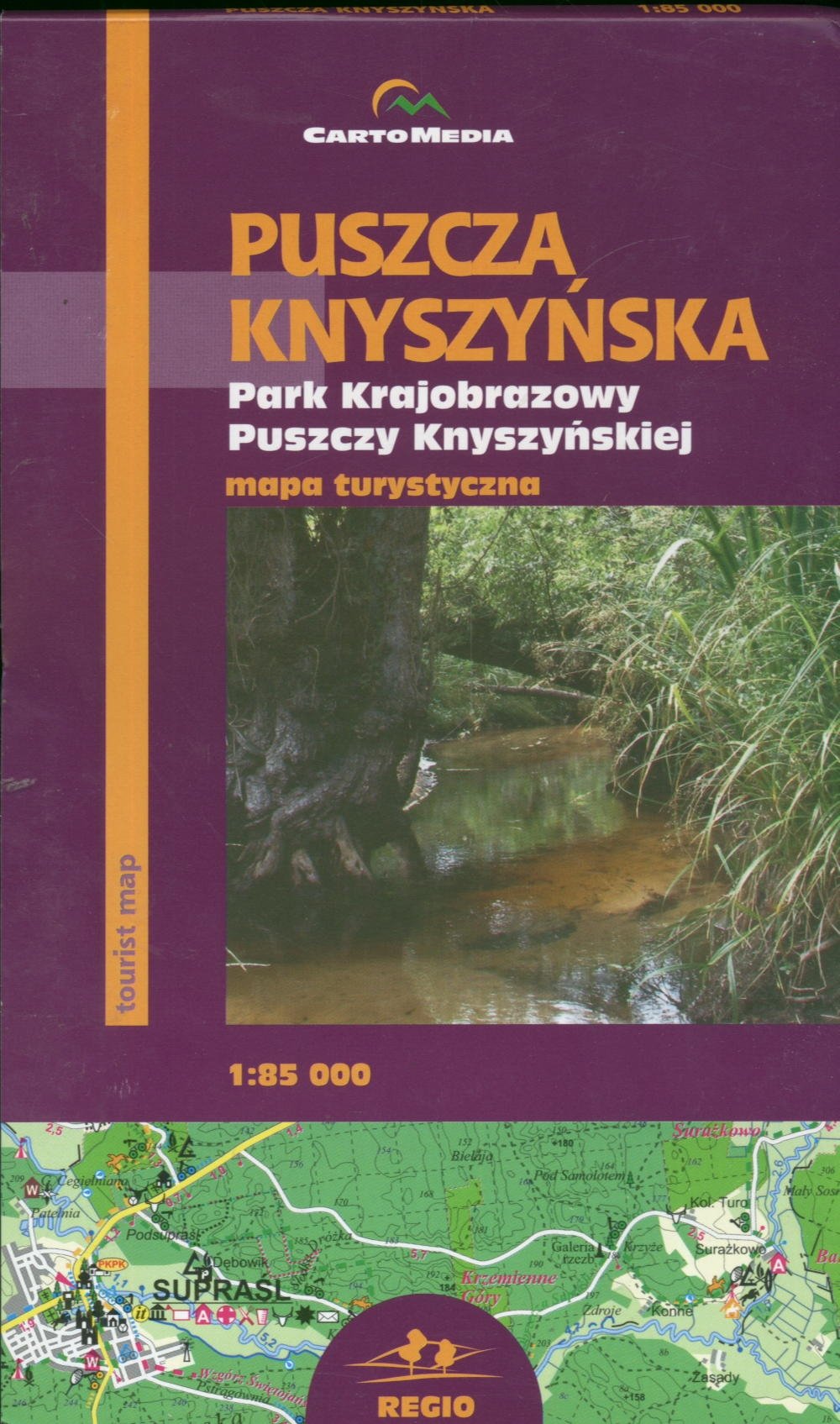 Puszcza Knyszyńska Mapa turystyczna 1:85 000 Maps & Plans