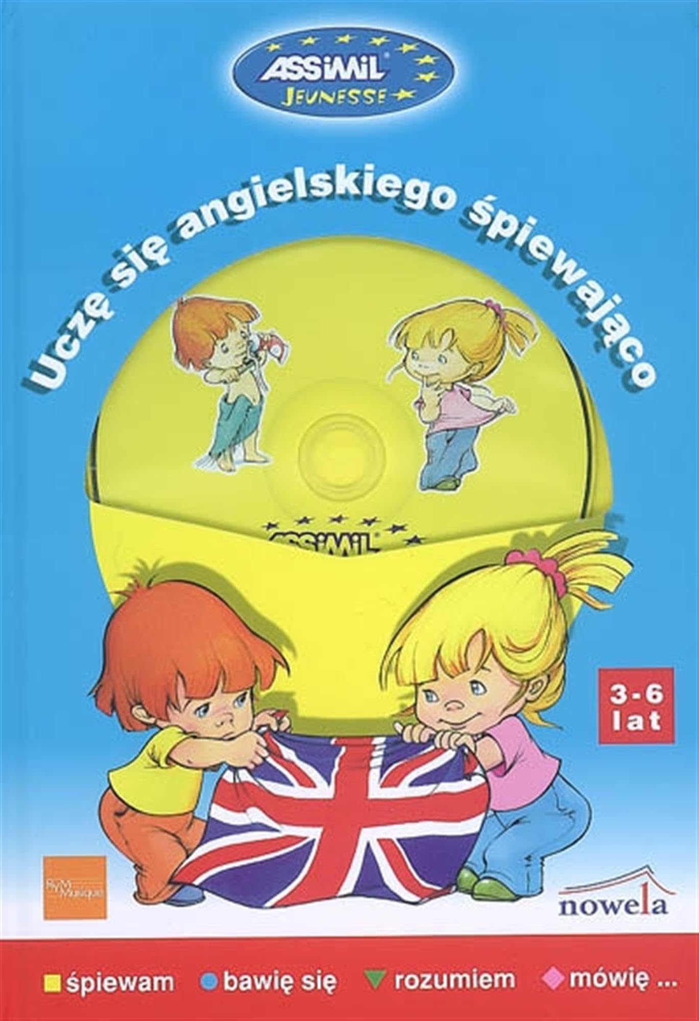 Ucze sie angielskiego spiewajaco + CD 3-6 lat Foreign Languages ​​& Dictionaries