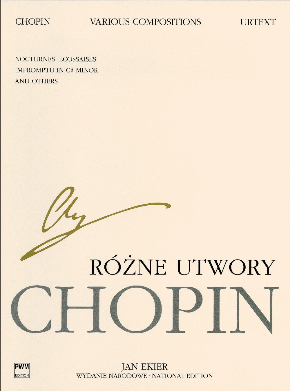 Various Compositions / Rozne Utwory: Nocturnes, Ecossaises, Impromptu in C# Minor and Others / Nokturny, Ecossaises, Impromptu Cis-moll Computer Science