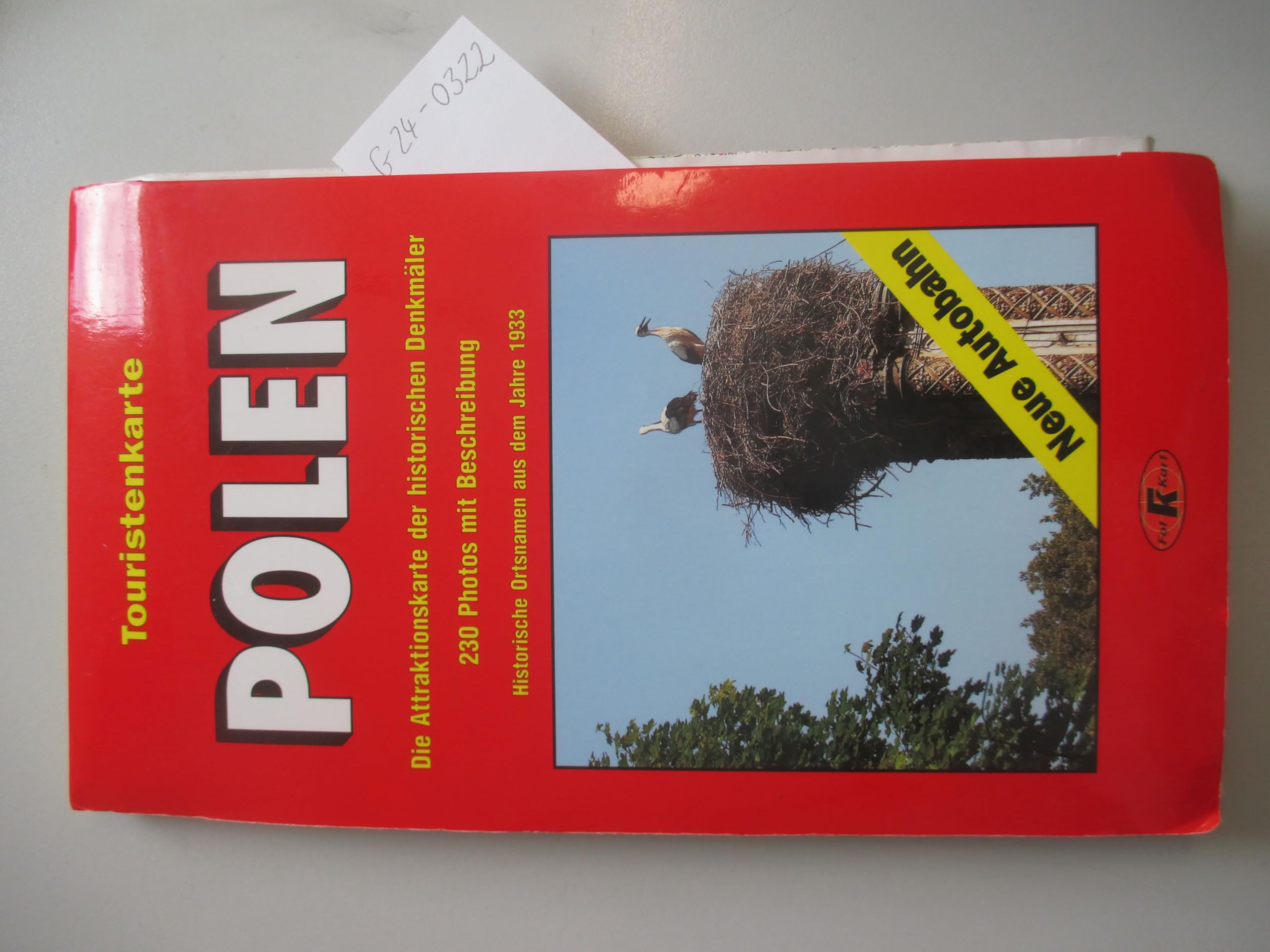 Touristenkarte Polen. Die Attraktionskarte der historischen Denkmäler. 230 Photos mit Beschreibung. Historische Ortsnamen aus dem Jahre 1933 Books