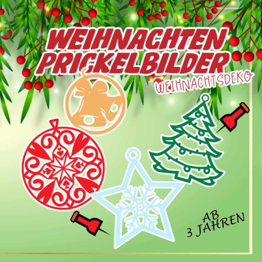 Weihnachten Prickelbilder: Weihnachtsdeko Prickelset für Kinder ab 3 Jahre | Malen Prickeln Basteln Prickelblock für Jungen und Mädchen | Weihnachtsbücher Prickelnadel Bastelbücher Malbuch Architecture
