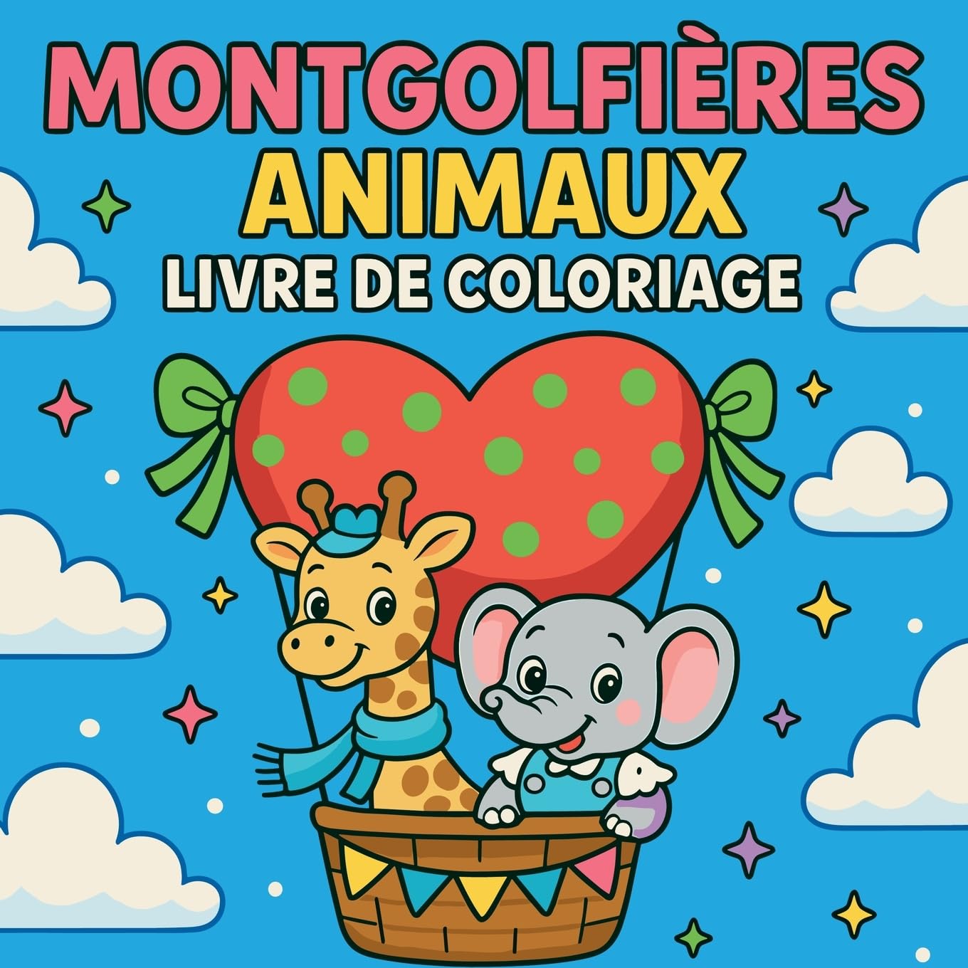 Montgolfières Animaux - Livre de coloriage Non-fiction