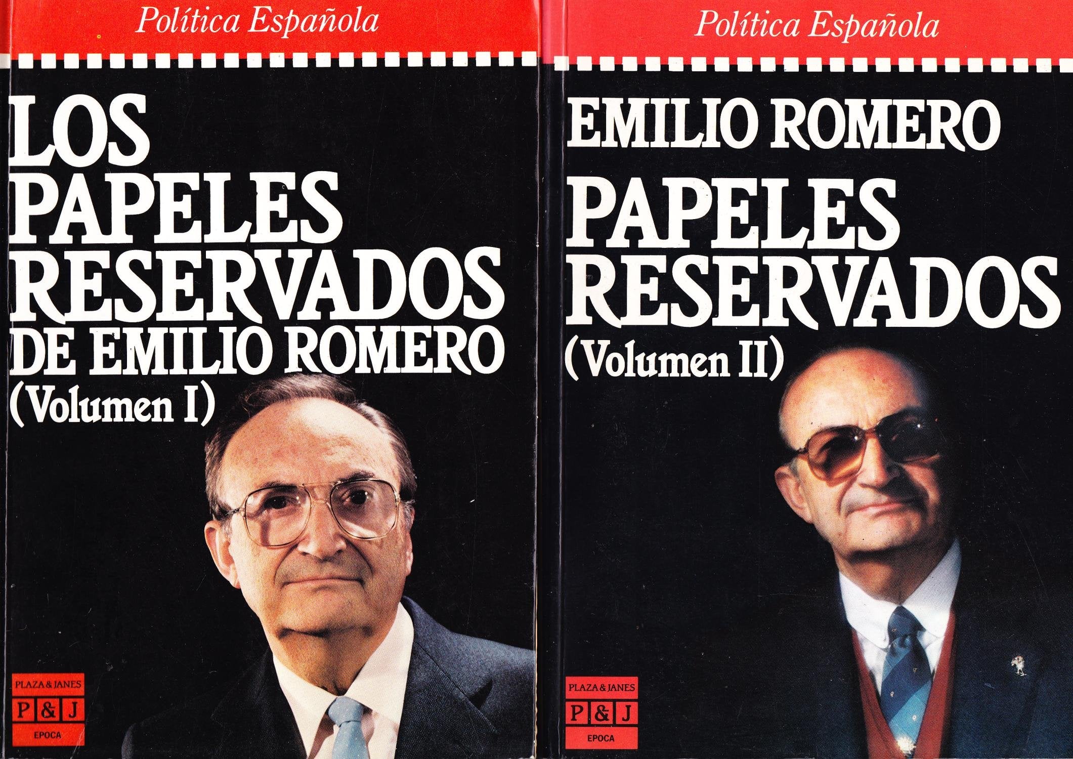 Los papeles reservados de Emilio Romero (2 vols,) Books