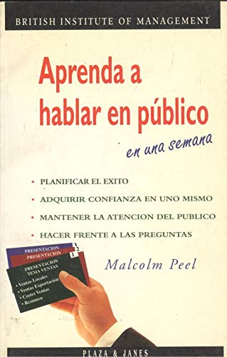 Aprenda a hablar en público en una semana Books