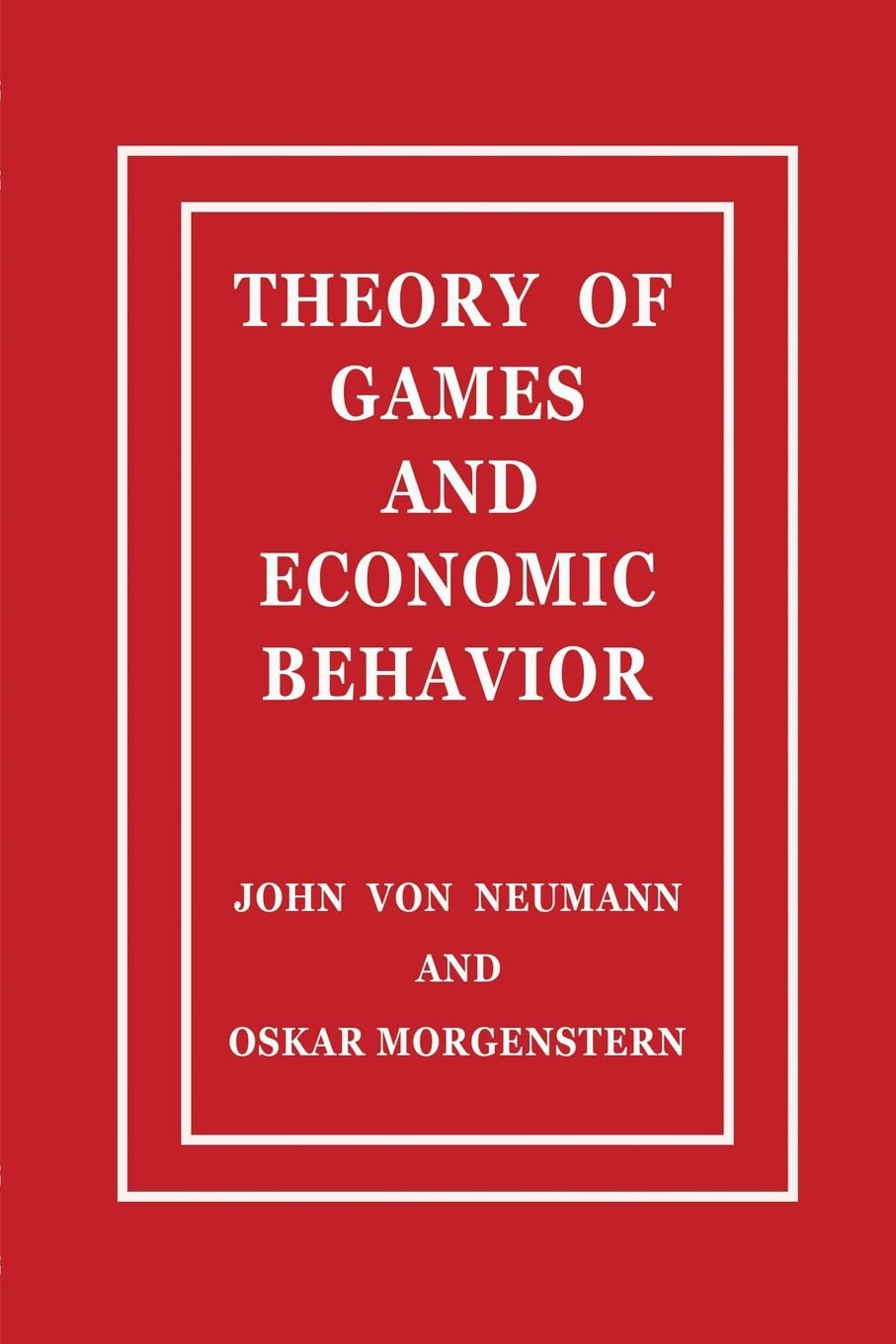 Theory of Games and Economic Behavior Business, Finance & Career