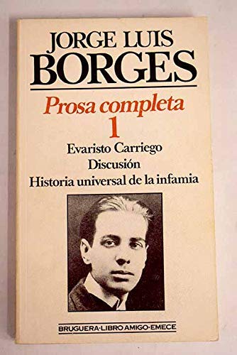 Product Image: Borges : Prosa completa. (Tomo 1)