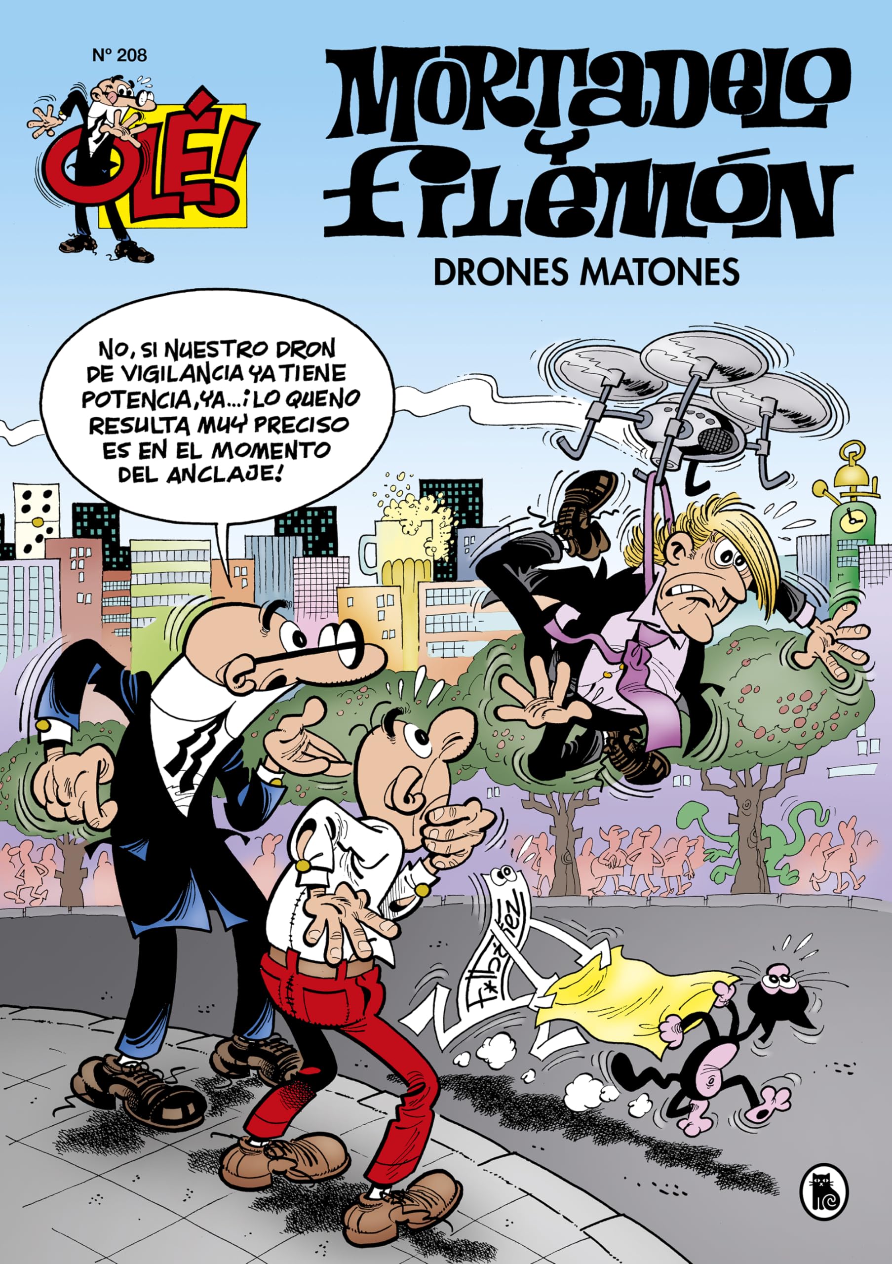 Mortadelo y Filemón. Drones matones (Olé! Mortadelo 208) (Bruguera Clásica, Band 208) Manga