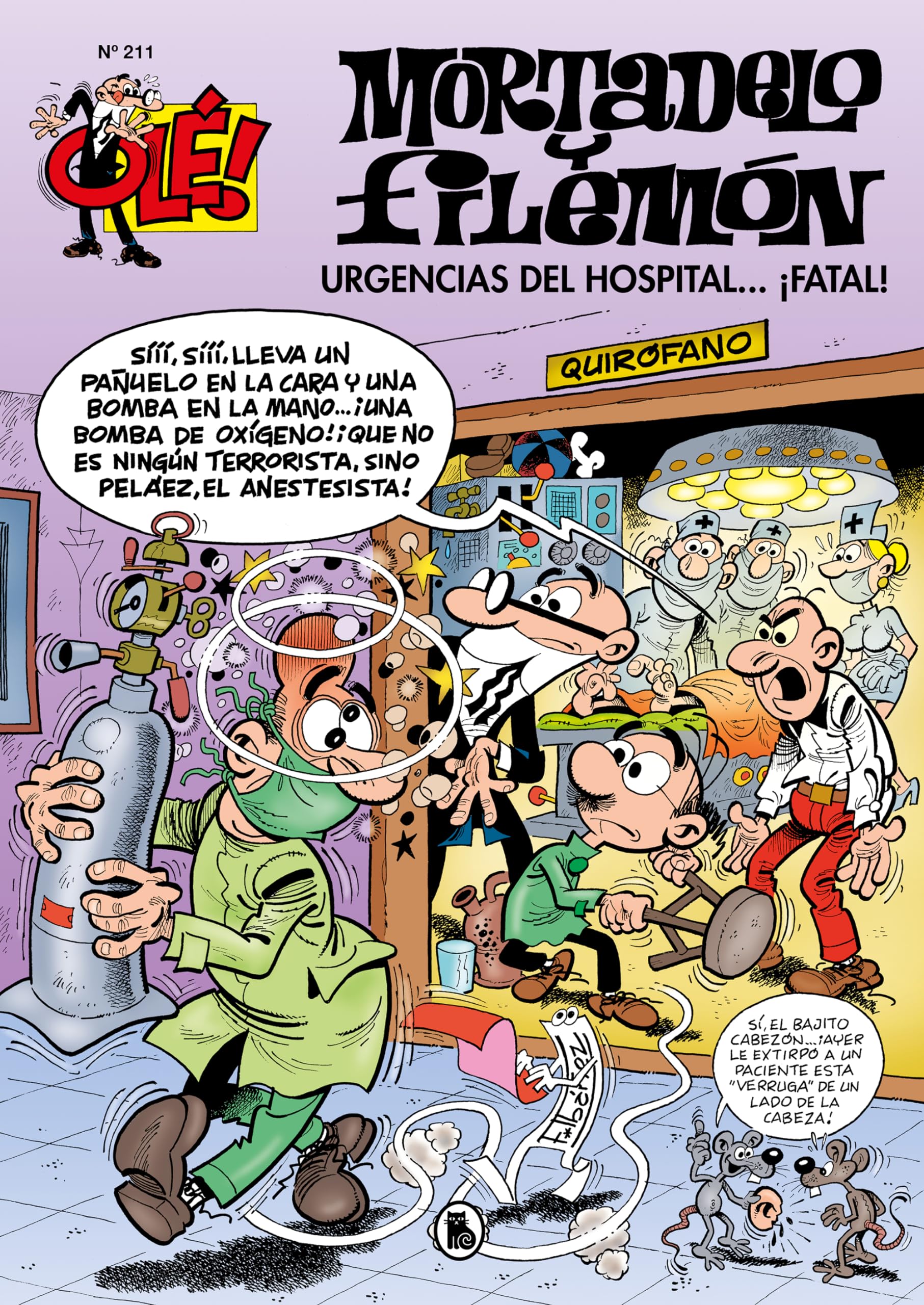Mortadelo y Filemón. Urgencias del hospital...¡fatal! (Olé! Mortadelo 211) (Bruguera Clásica, Band 211) Manga