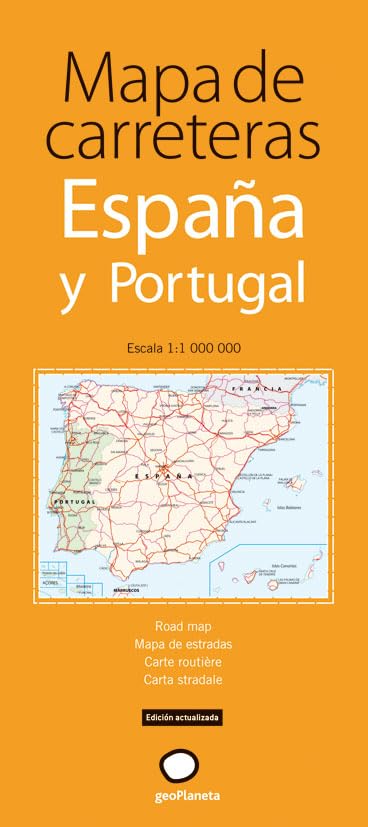 Mapa de carreteras de España y Portugal (Mapas desplegables) Leisure, Home & Garden