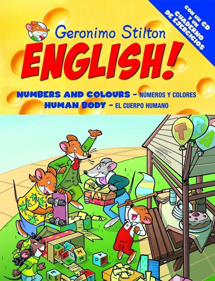Geronimo Stilton English! 1: 1: Números, colores, el cuerpo humano book