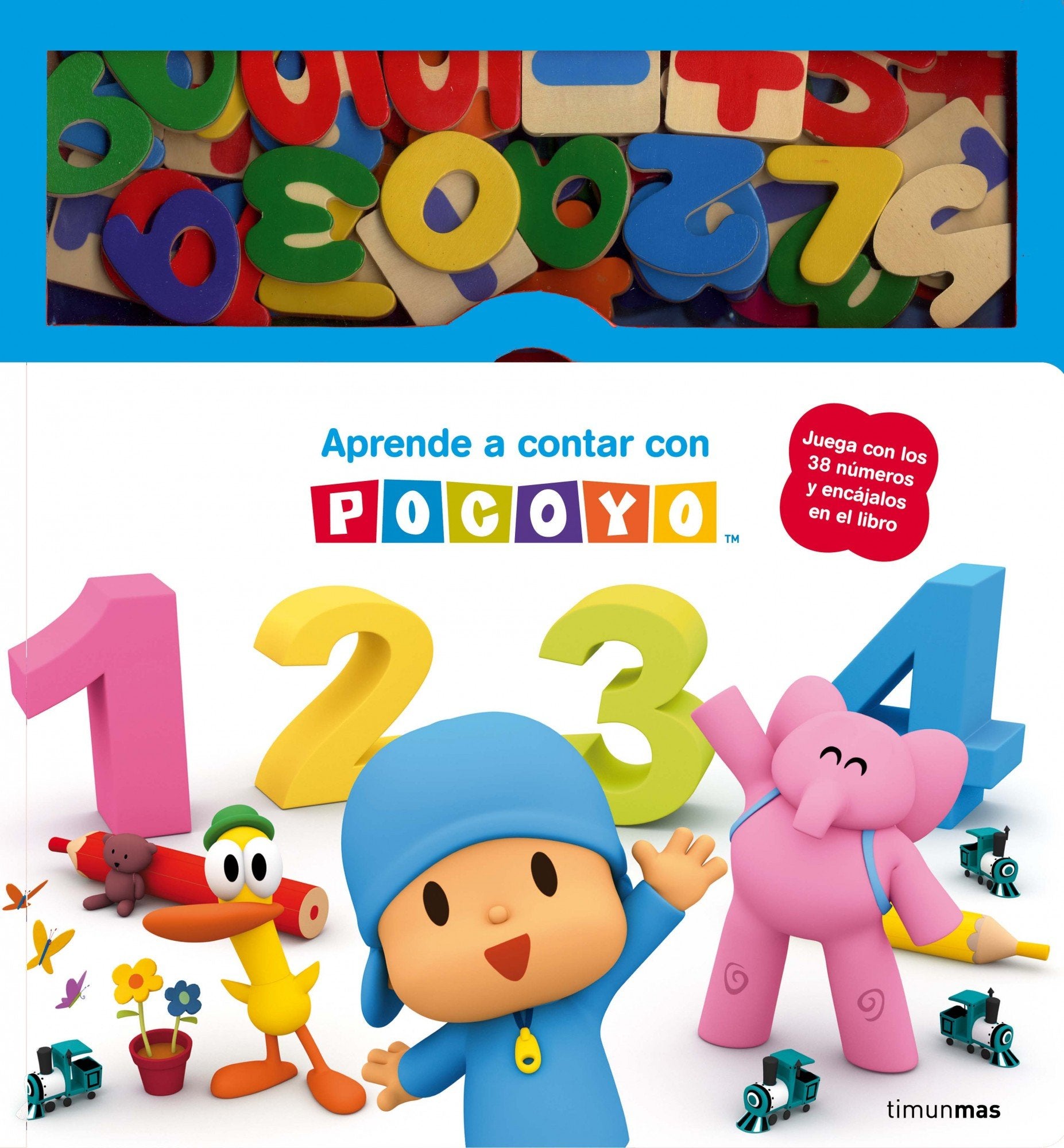 Aprende a contar con Pocoyó: Libro con piezas encajables book
