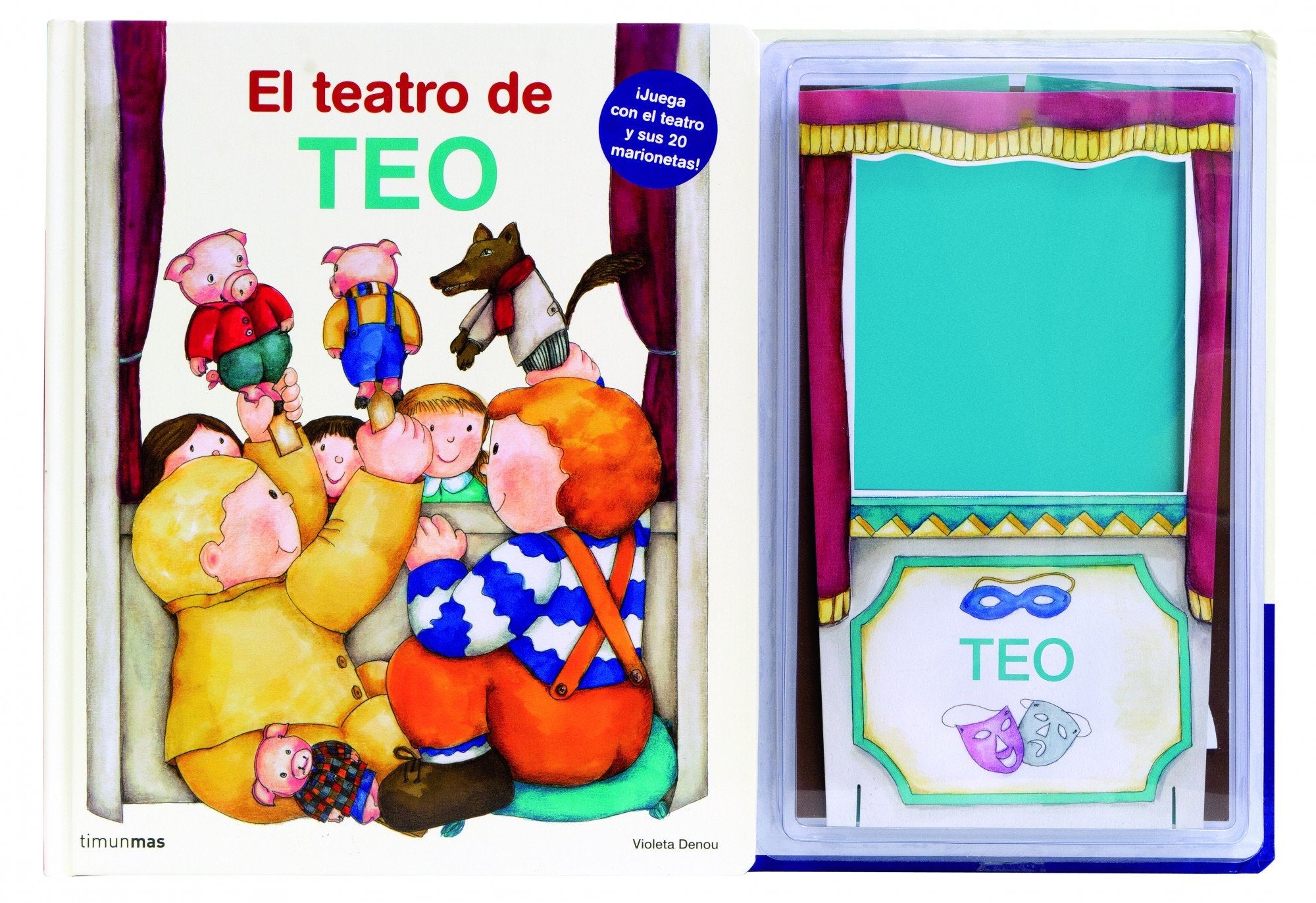 El teatro de Teo: Con marionetas para jugar (Libros especiales de Teo) Children's books