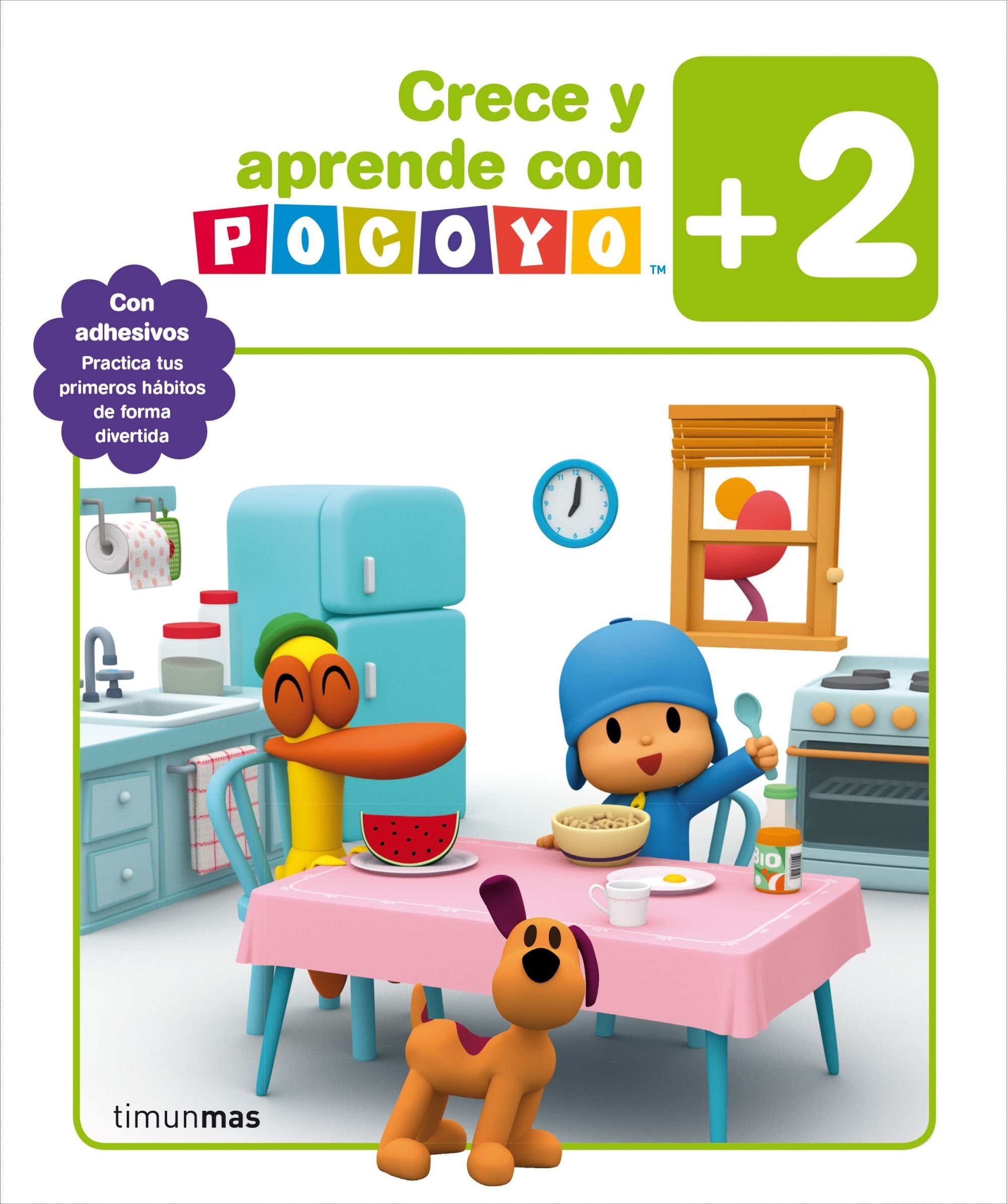 Crece y aprende con Pocoyó +2: Con adhesivos. Practica tus primeros hábitos de forma divertida book