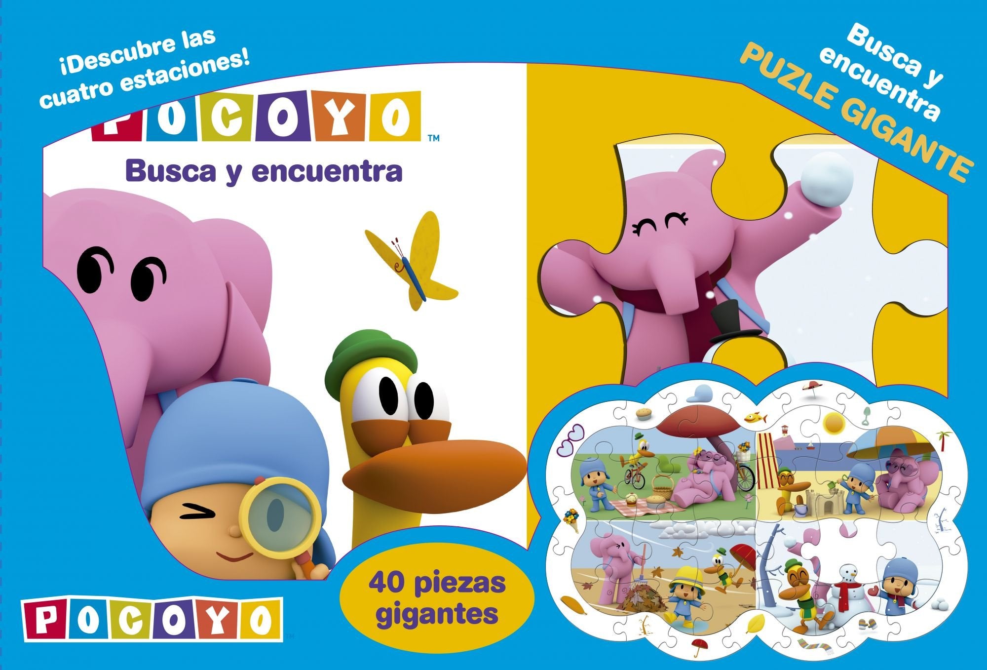 Pocoyó. Busca y encuentra. Puzle gigante book