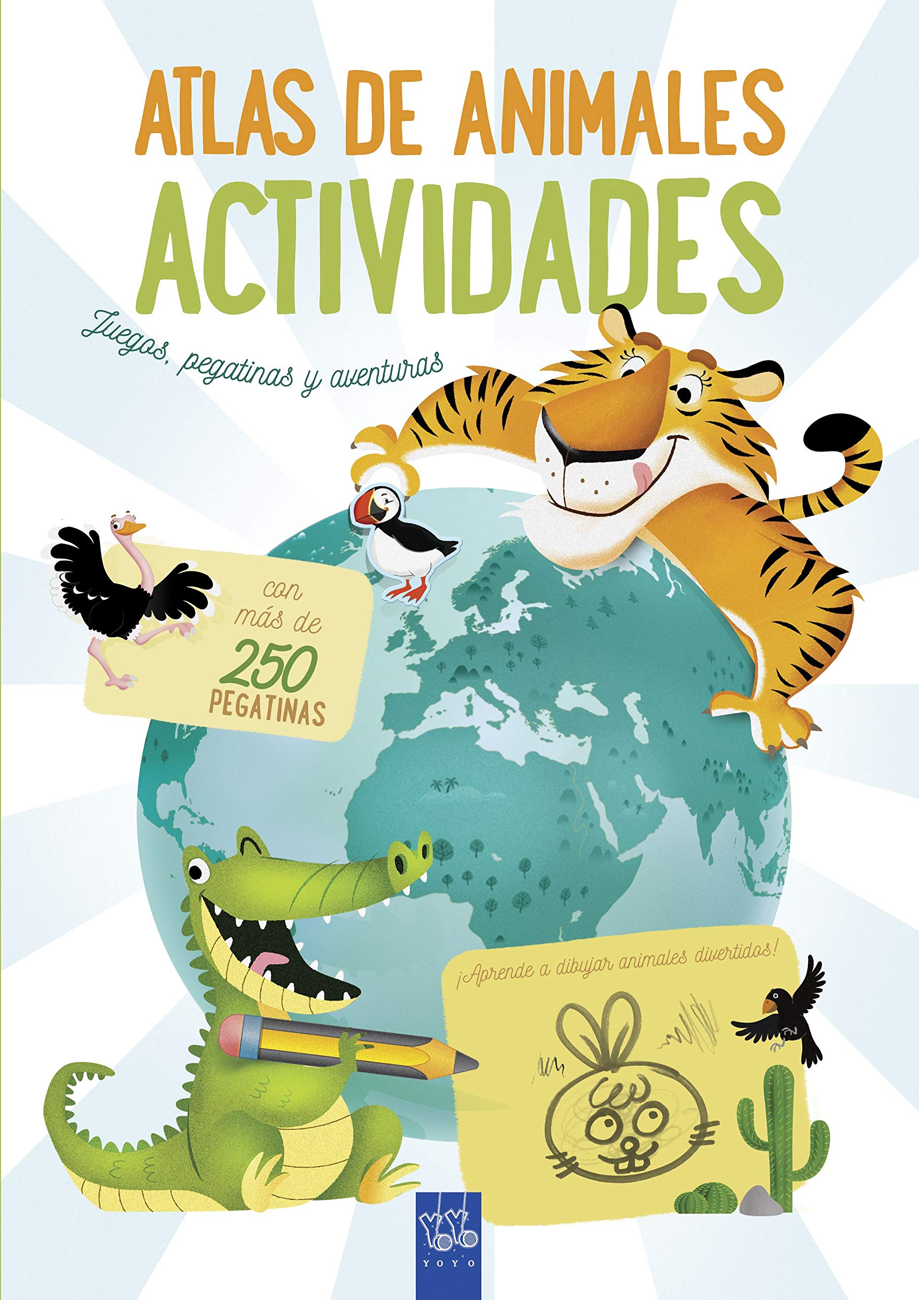 Atlas de animales. Actividades: Juegos, pegatinas y aventuras book