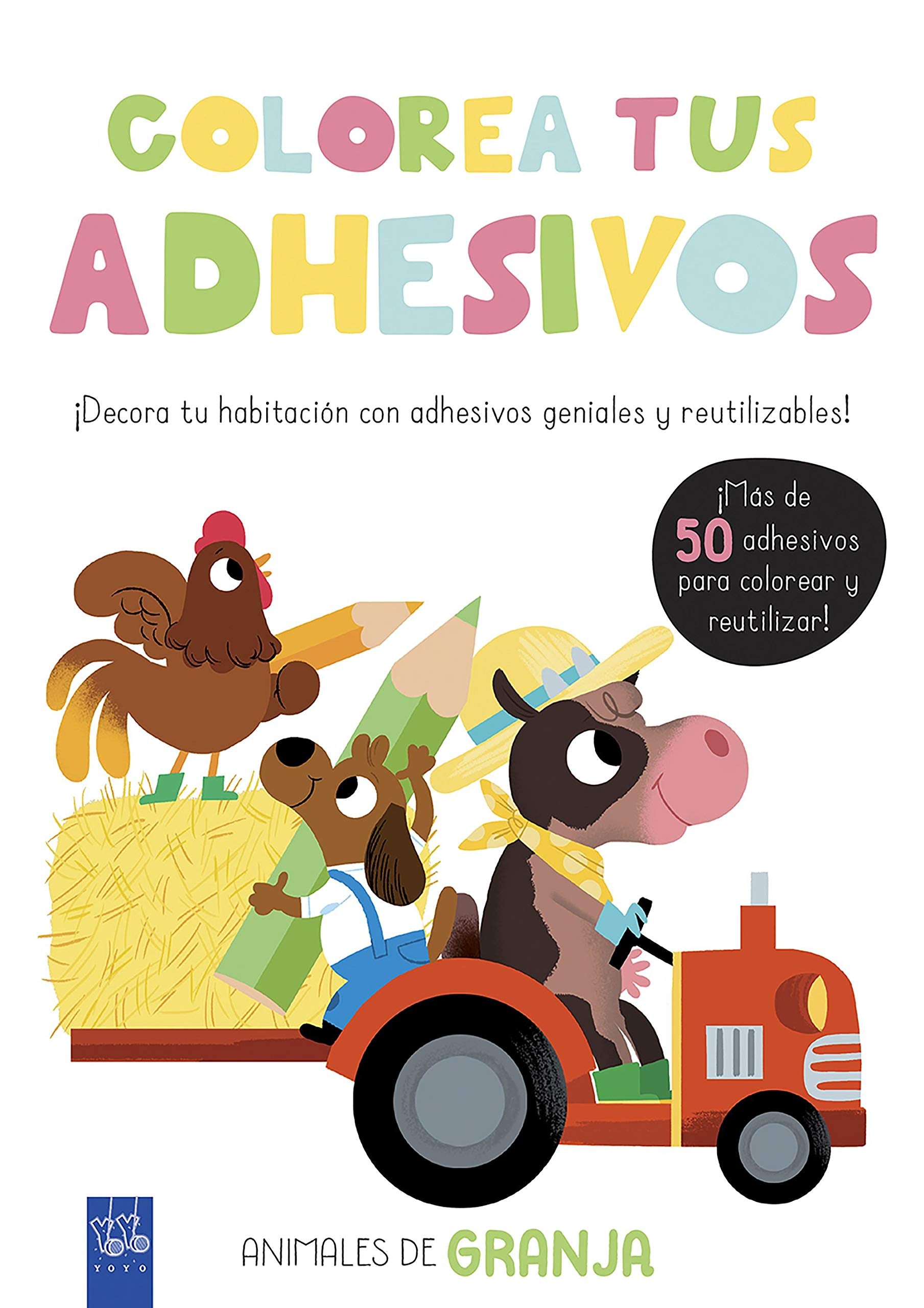 Colorea tus adhesivos. Animales de granja Tiptoi & Games