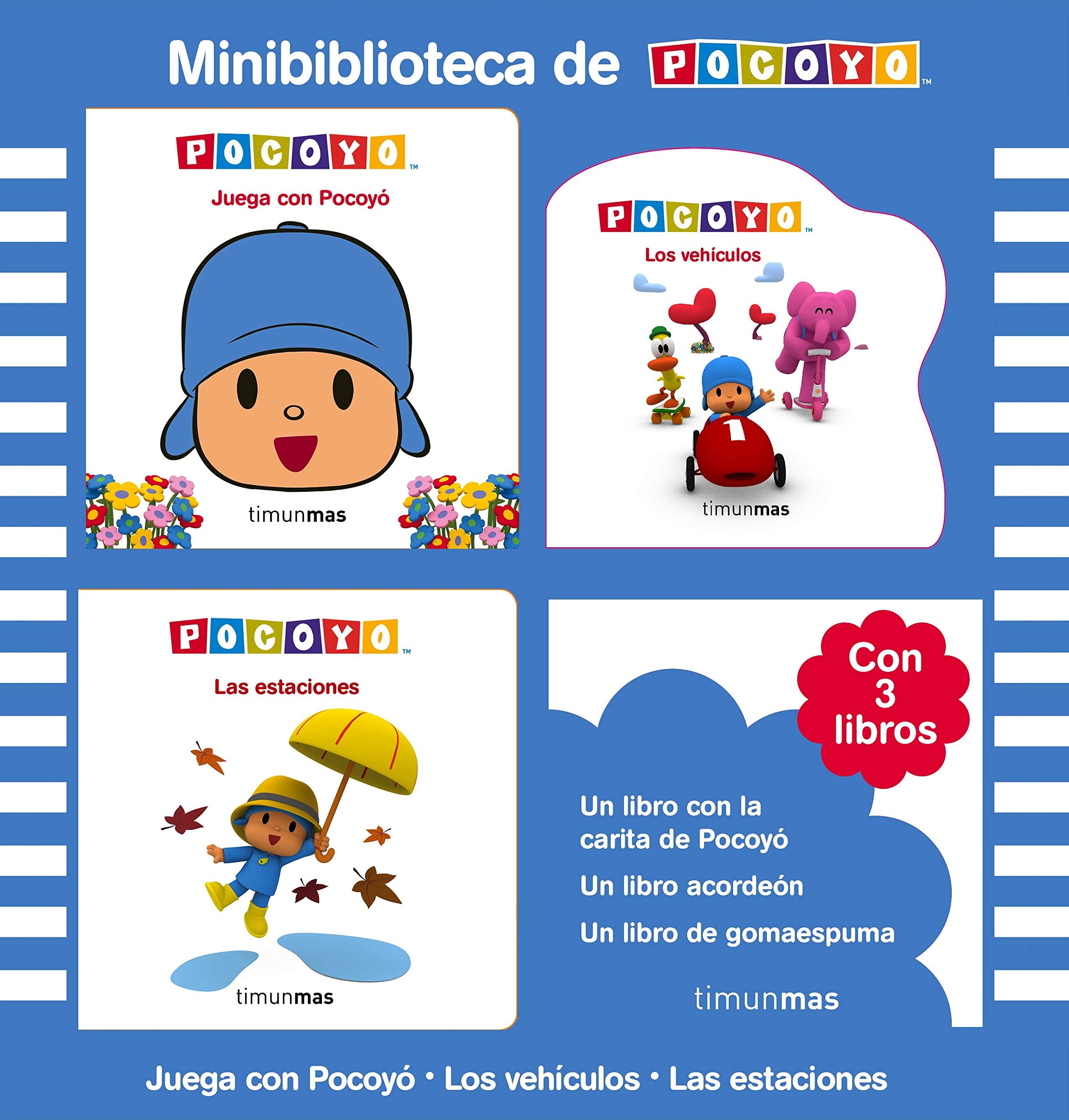 Minibiblioteca de Pocoyó: Estuche con 3 libros book