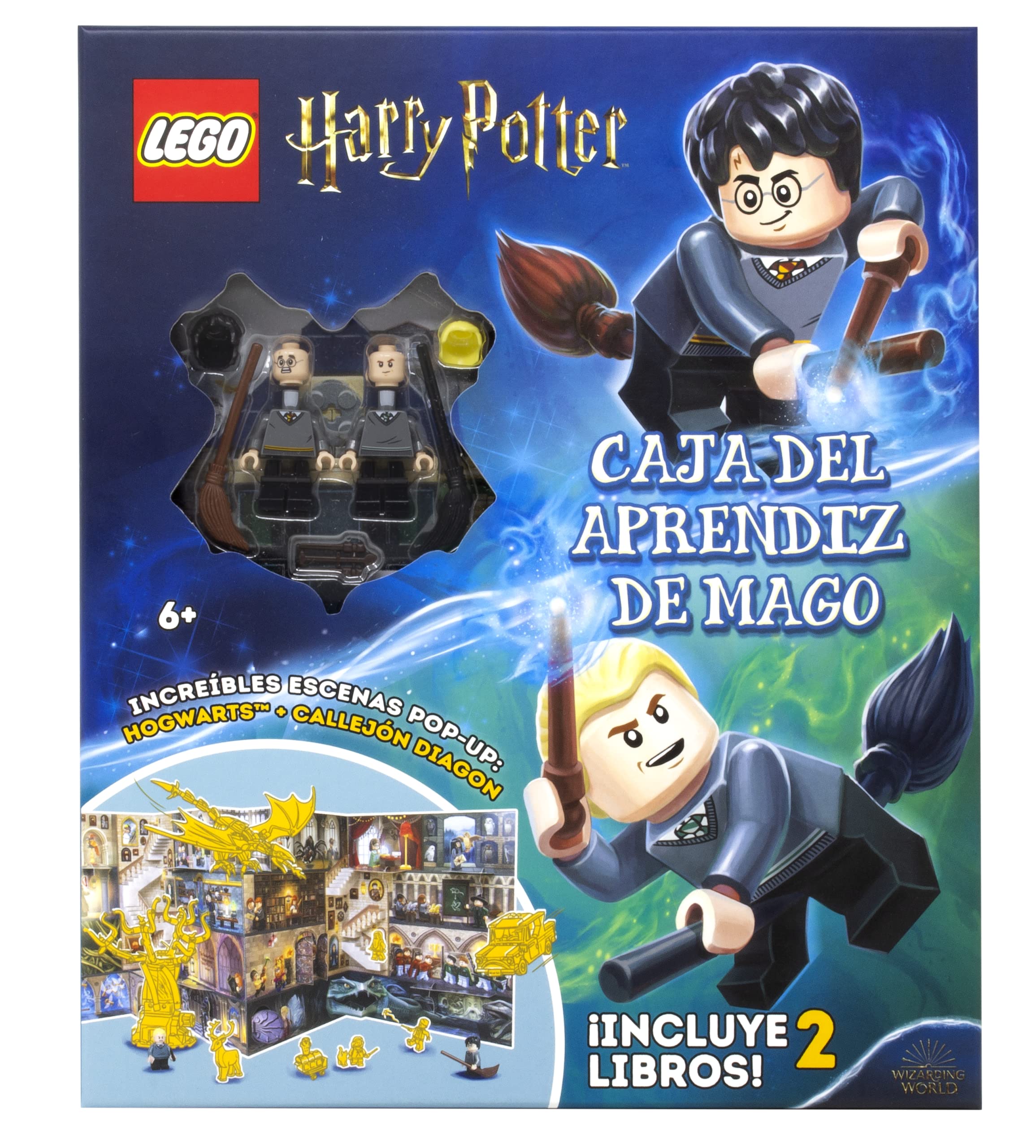LEGO Harry Potter. Caja del aprendiz de mago: Con dos libros, dos minifiguras y un escenario pop-up desplegable Tiptoi & Games
