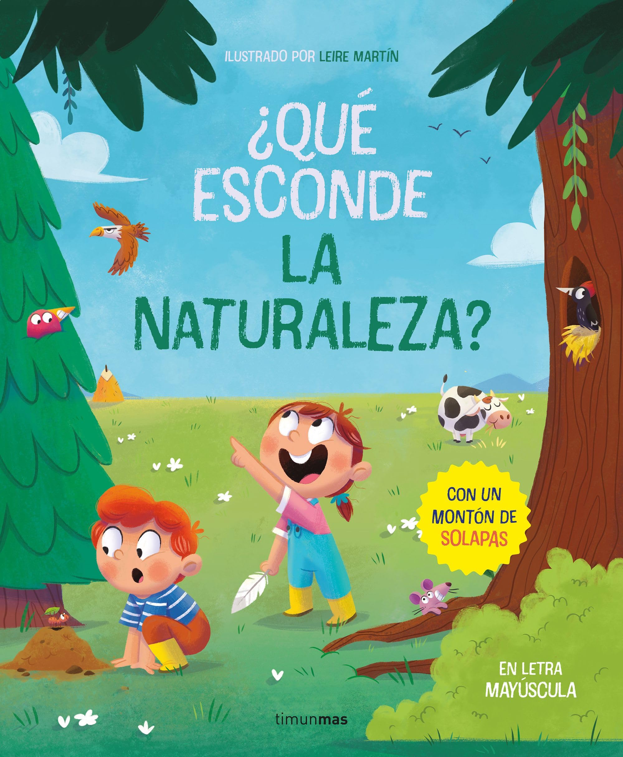¿Qué esconde la naturaleza? Libro con solapas: En letra mayúscula book