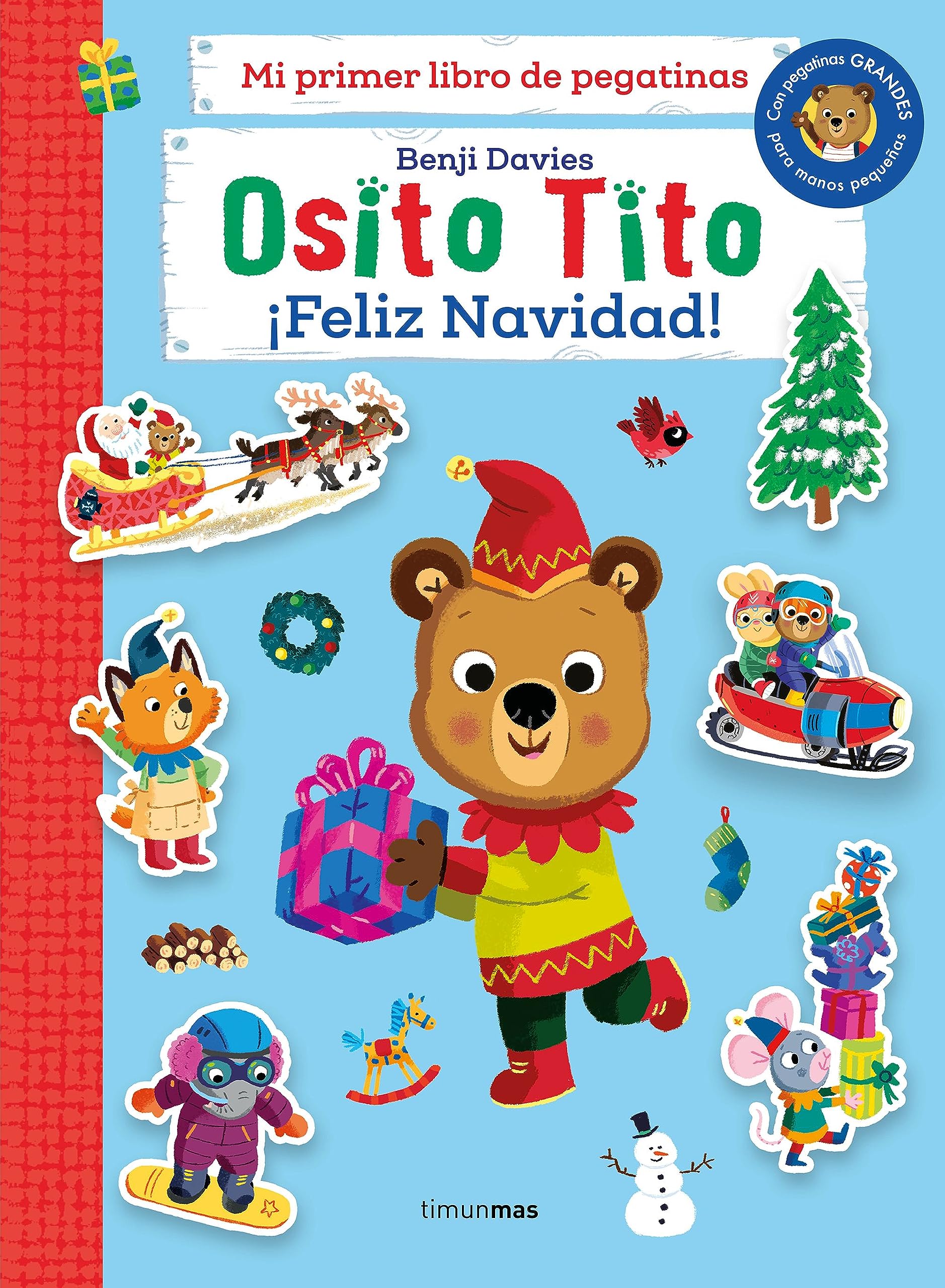 Osito Tito. Mi primer libro de pegatinas. ¡Feliz Navidad! book