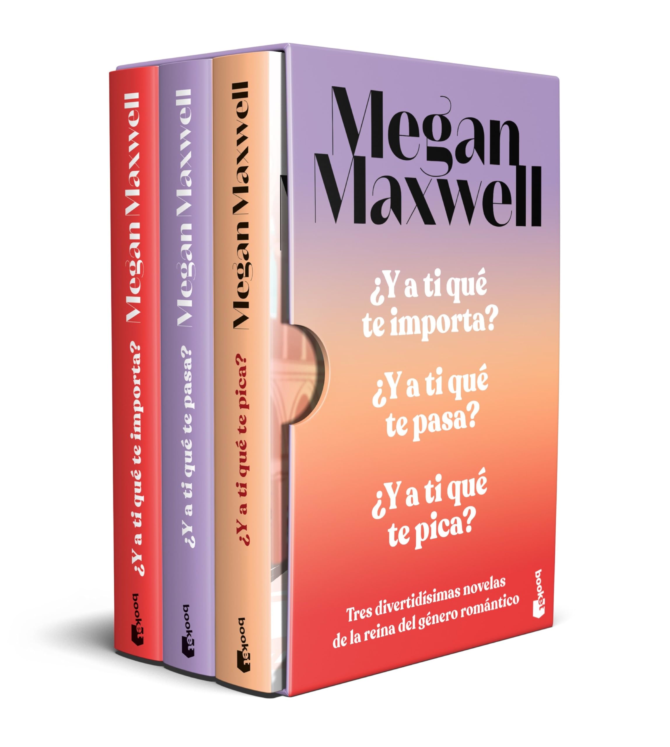 Estuche ¿A ti qué te pica? + ¿A ti qué te pasa? + ¿A ti qué te importa? (Biblioteca Megan Maxwell) Contemporary literature