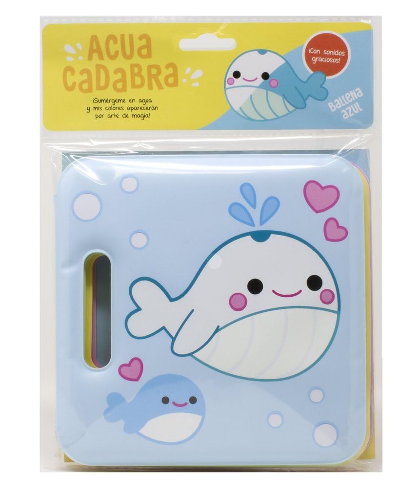 Acuacadabra. Ballena azul: Libro de baño book