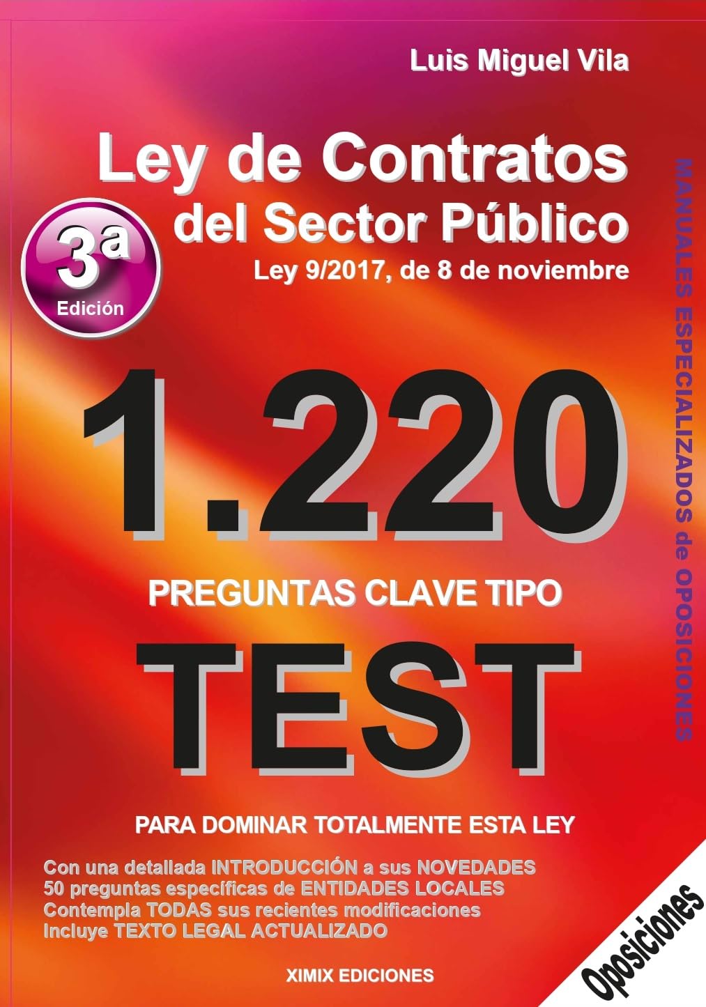 1220 Preguntas Tipo Test. La Ley de Contratos del Sector Público. book