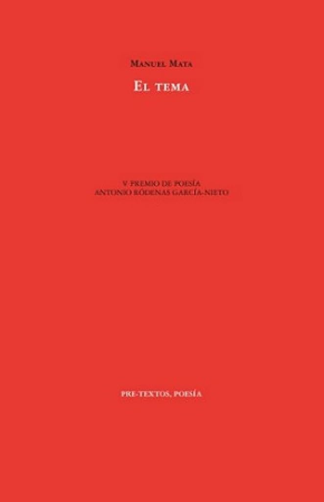 Product Image: El tema (Poesía)