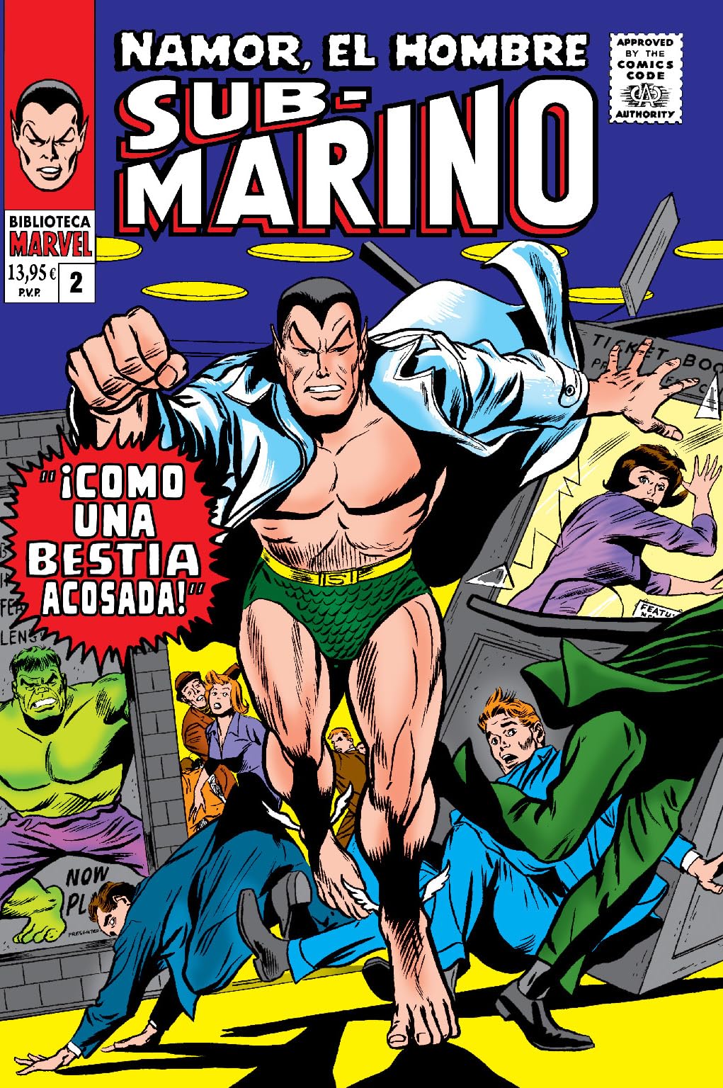Biblioteca marvel namor, el hombre submarino 2. 1966-67: tales to astonish 80-87, tales of suspense book