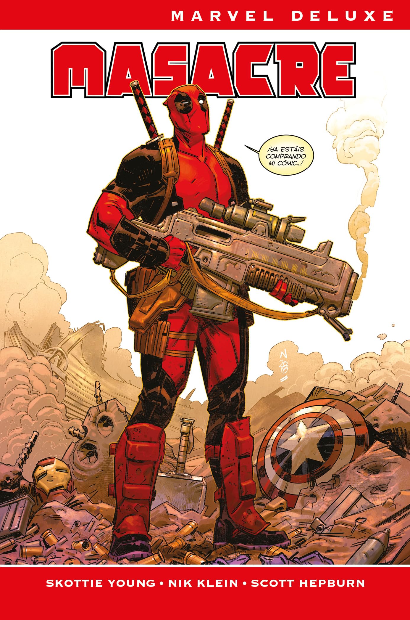 Marvel deluxe masacre de skottie young y nic klein. la colección completa book