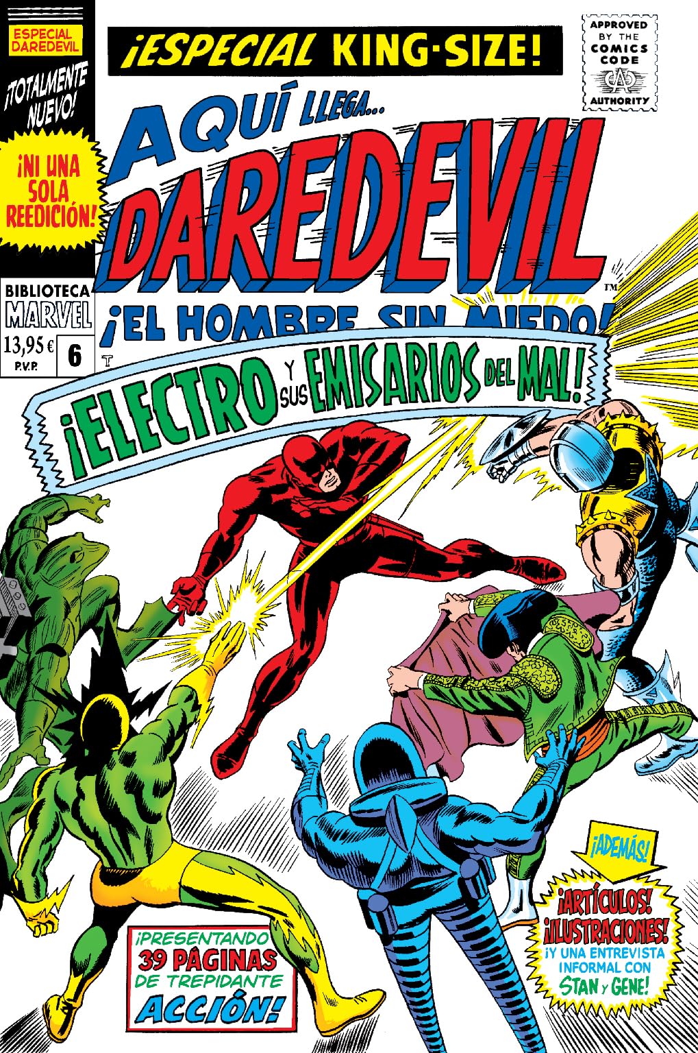 Biblioteca marvel daredevil 6. 1967: daredevil 31-34, annual 1 usa book