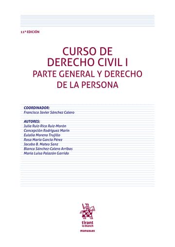 Curso de Derecho Civil I. Parte general y Derecho de la persona 11ª Edición book