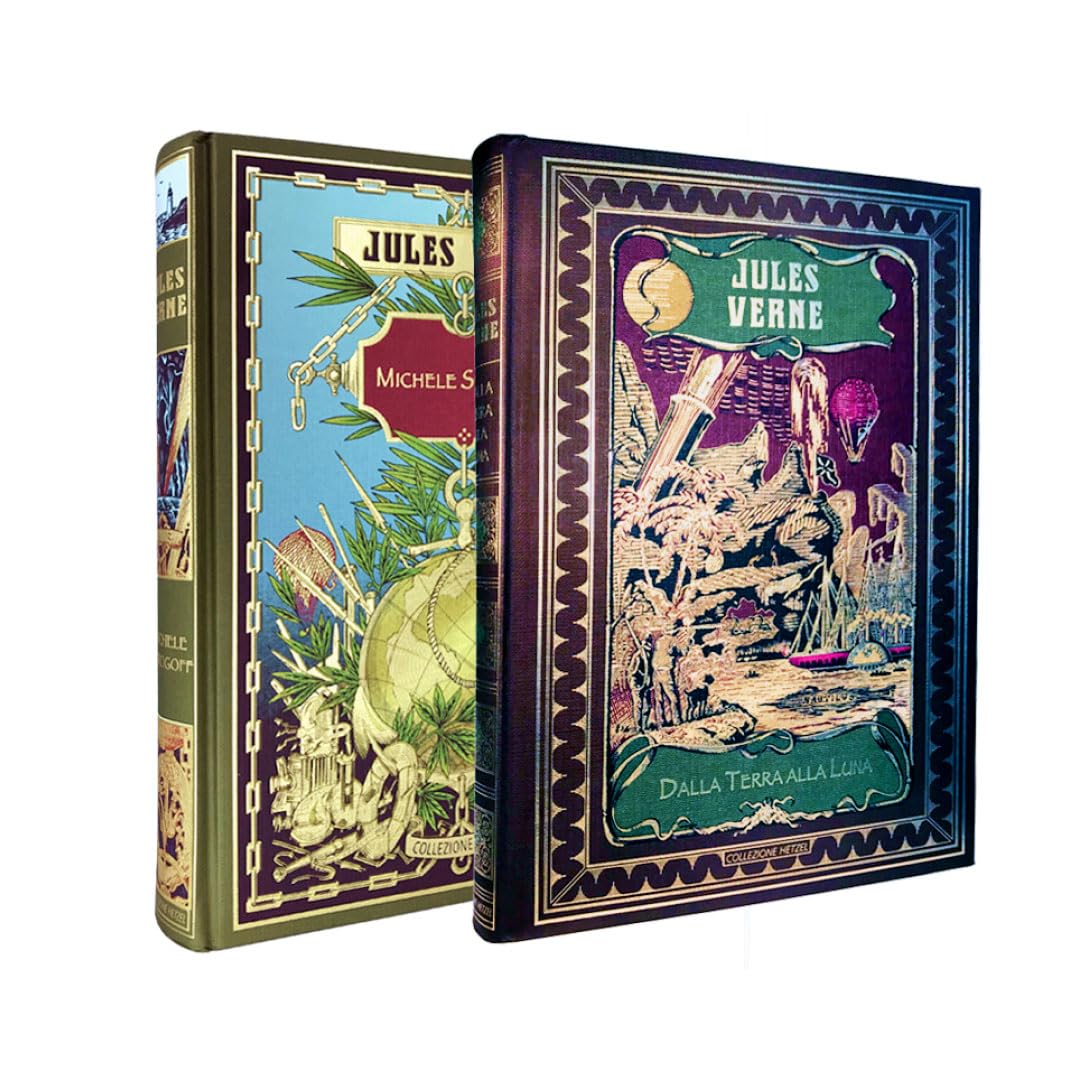 Collezione Jules Verne Pack II. Contiene 2 libri: Dalla Terra alla Luna e Michele Strogoff book
