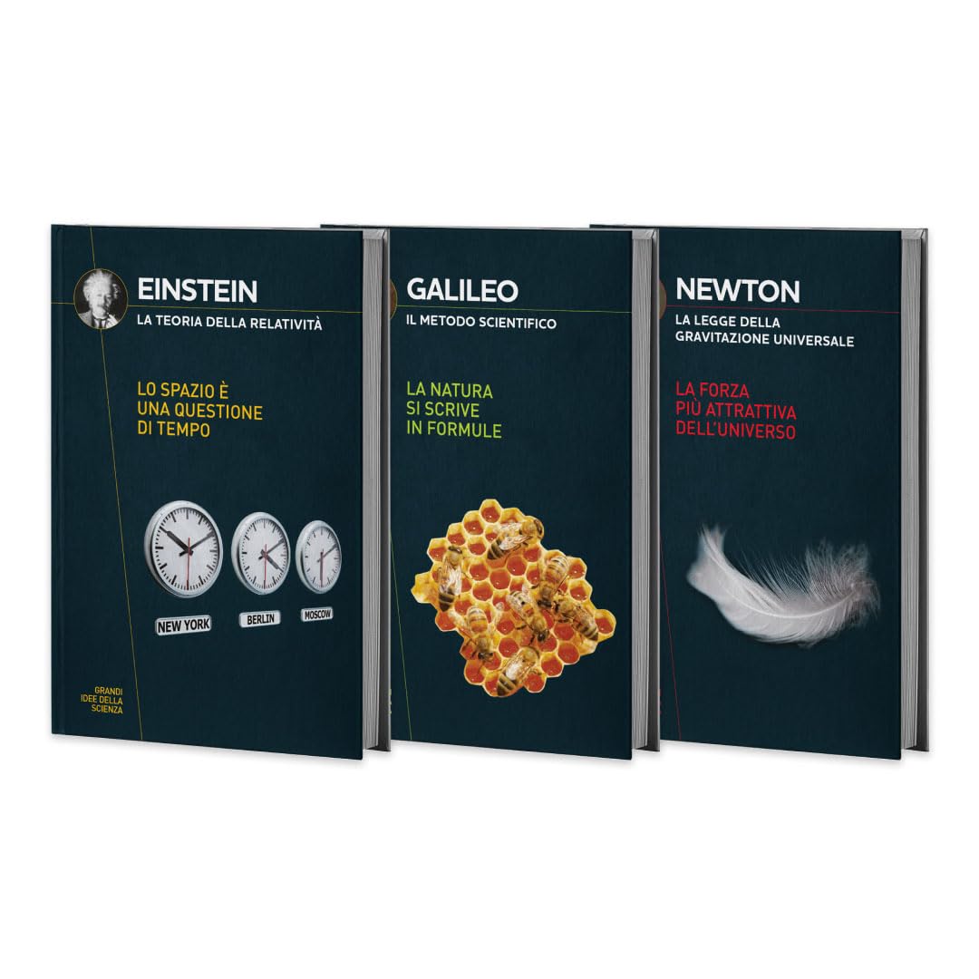 Collezione Grandi idee della Scienza Pack I. Contiene 3 libri: Einstein, Galileo e Newton book