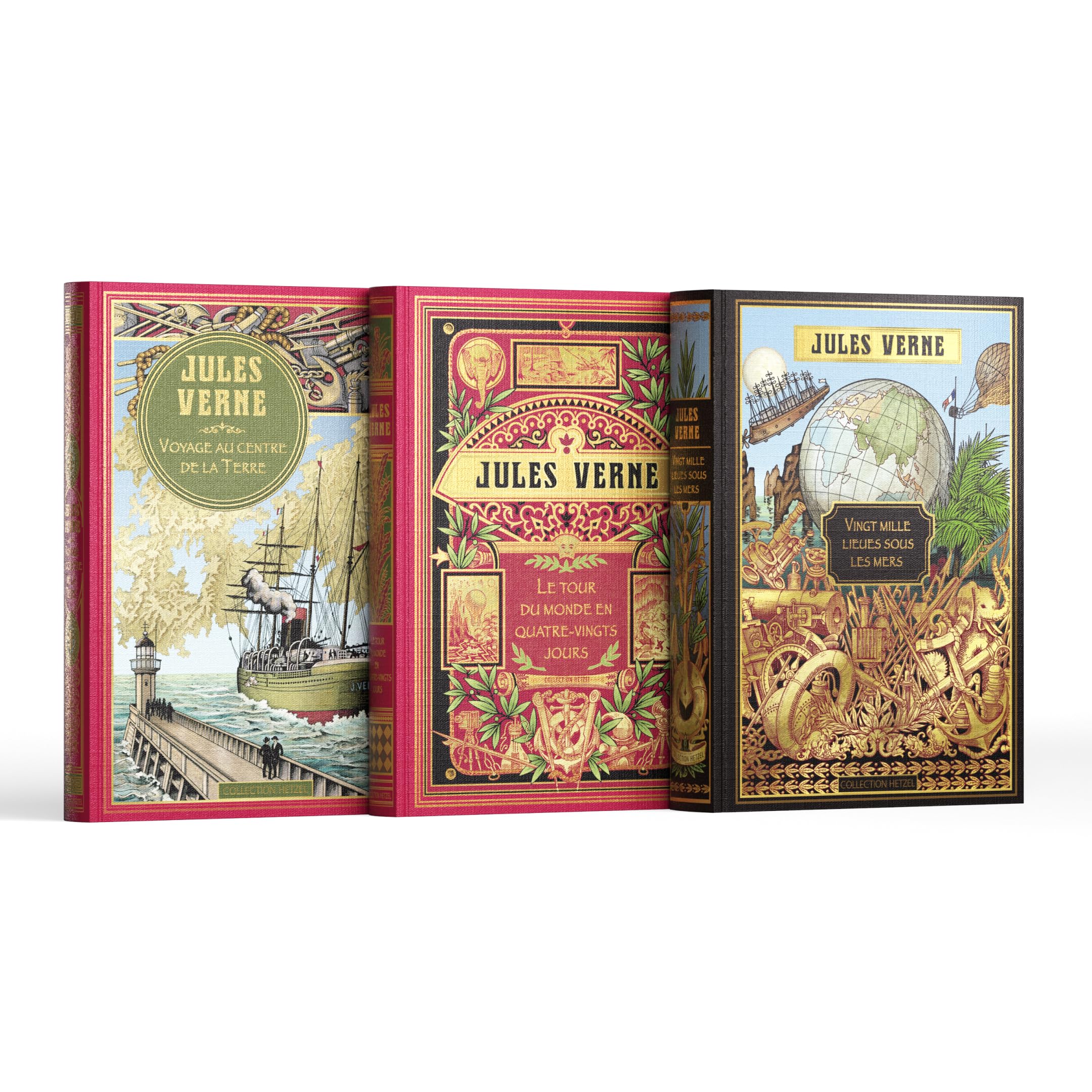 Collection Jules Verne - Sélection I - Contient 3 livres: Voyage au centre de la Terre, Le Tour du monde en quatre-vingts jours, Vingt Mille Lieues sous les mers book