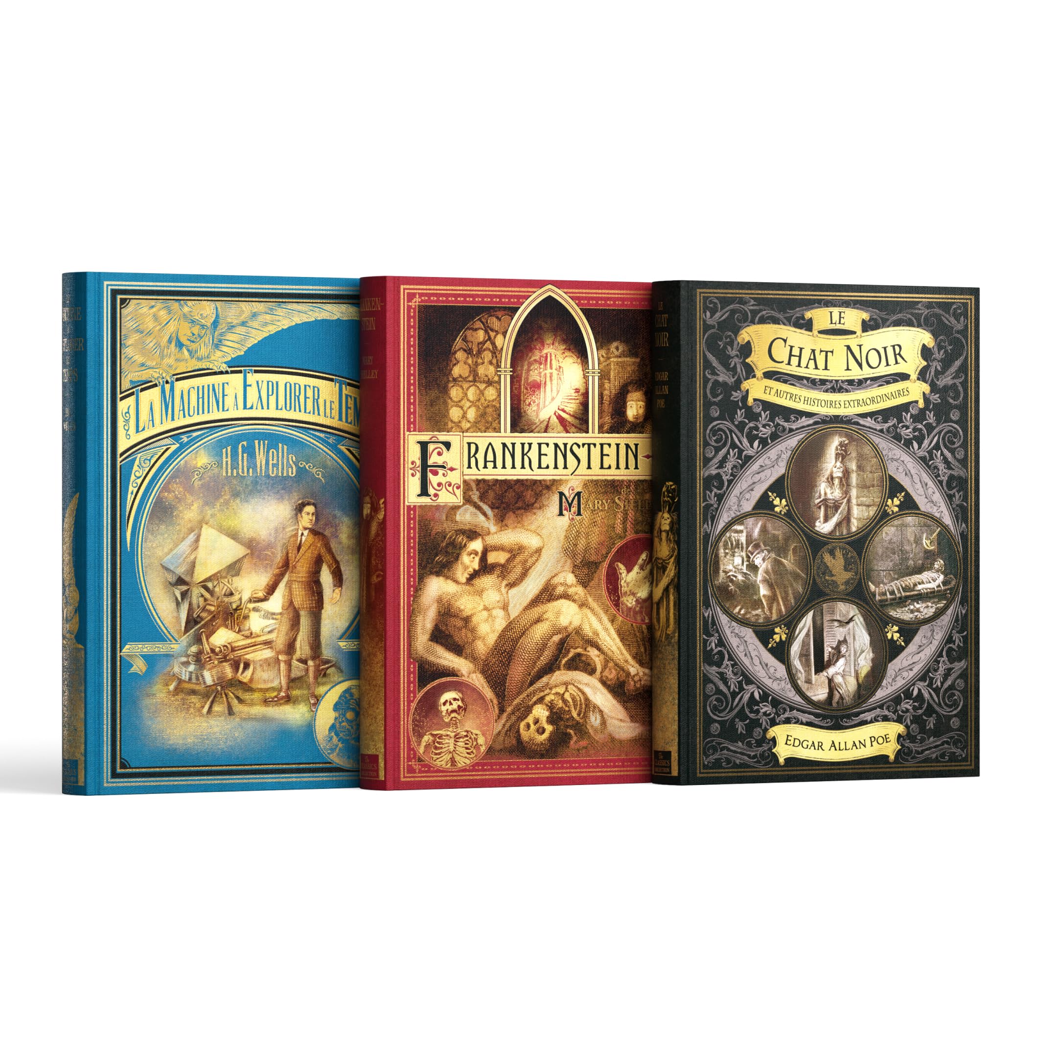 Collection Maîtres du Fantastique - Sélection I - Contient 3 livres :: La Machine à explorer le temps, Frankenstein, Le Chat noir book