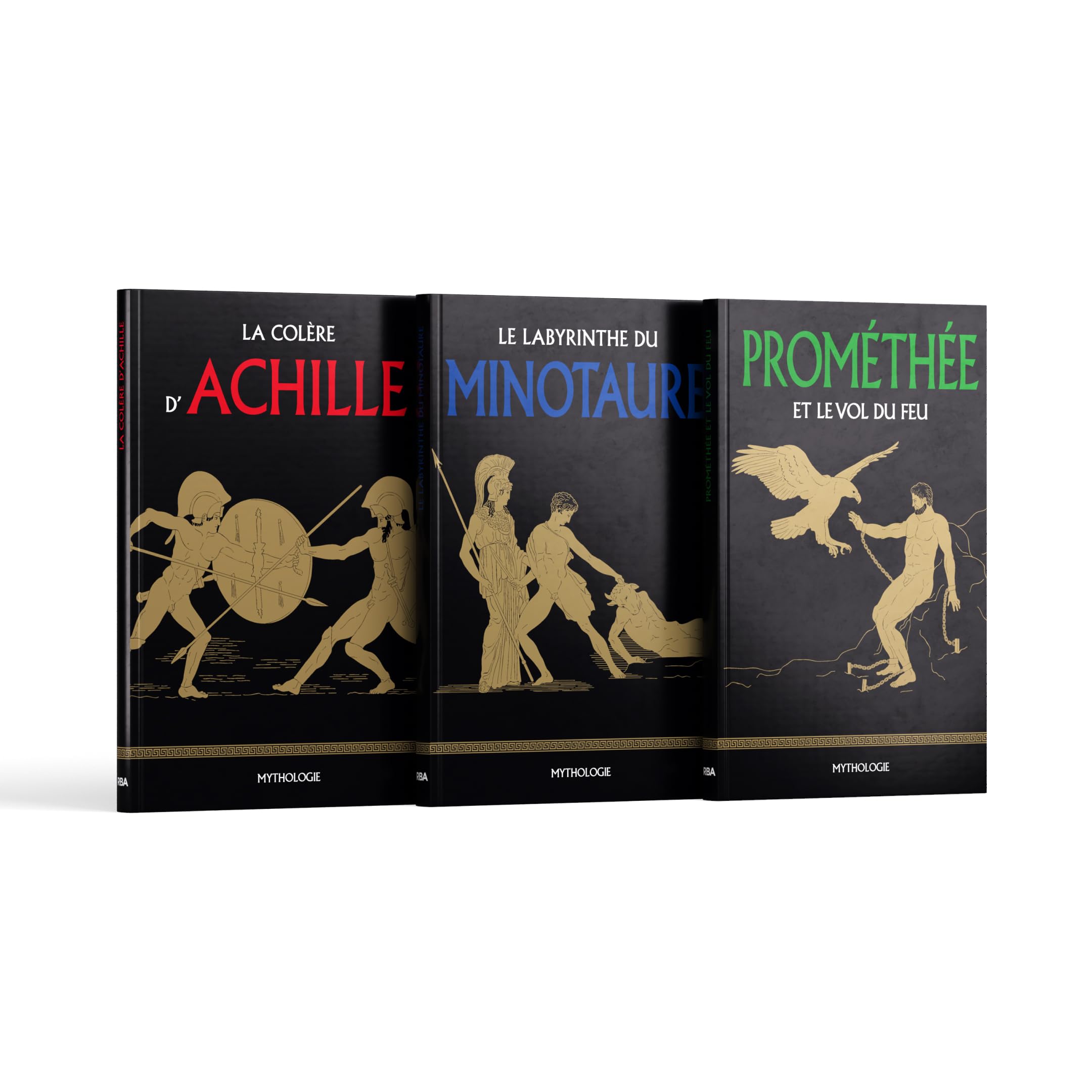 Collection Mythologie - Sélection II - Contient 3 livres :: La Colère d’Achille, Le Labyrinthe du Minotaure, Prométhée et le Vol du feu book