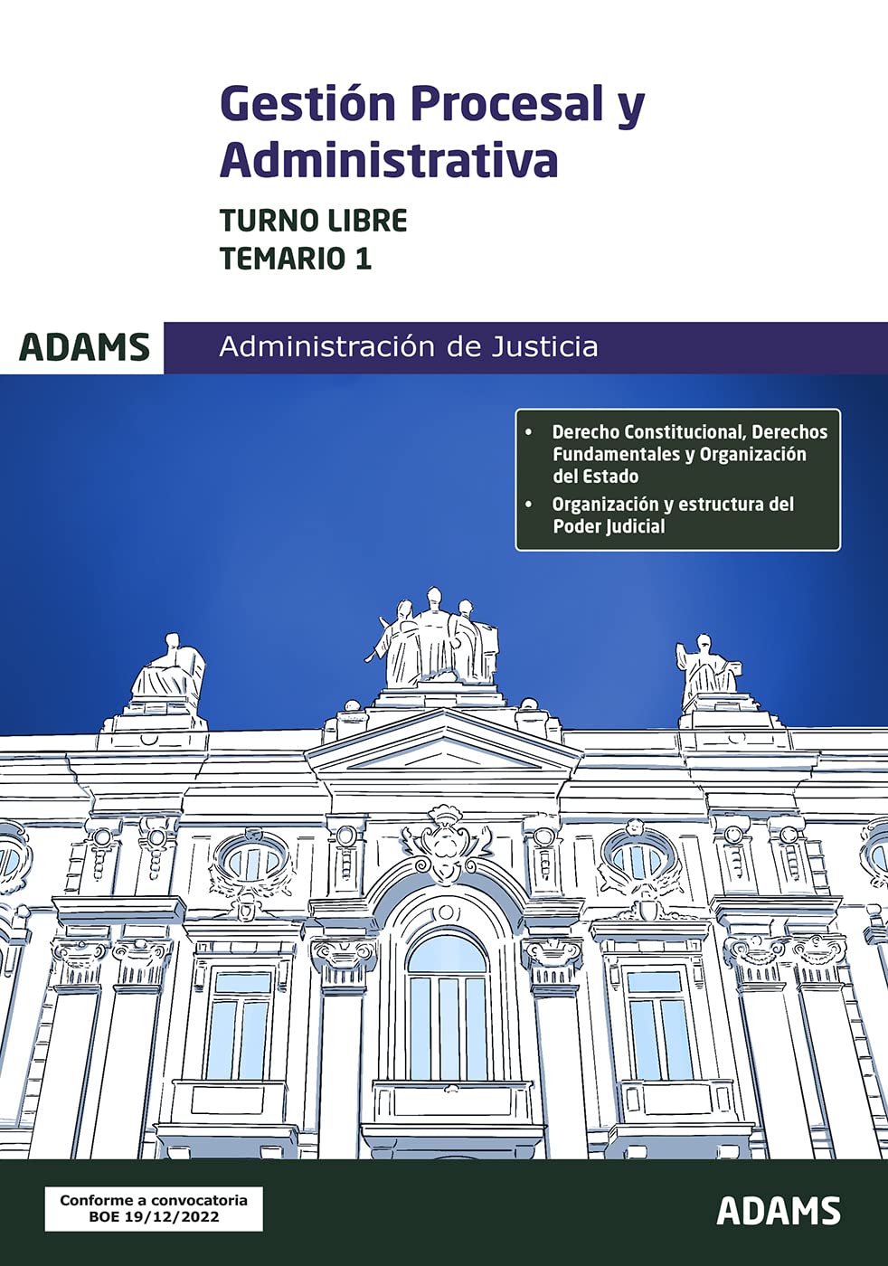 Temario 1 Gestión Procesal y Administrativa, turno libre book