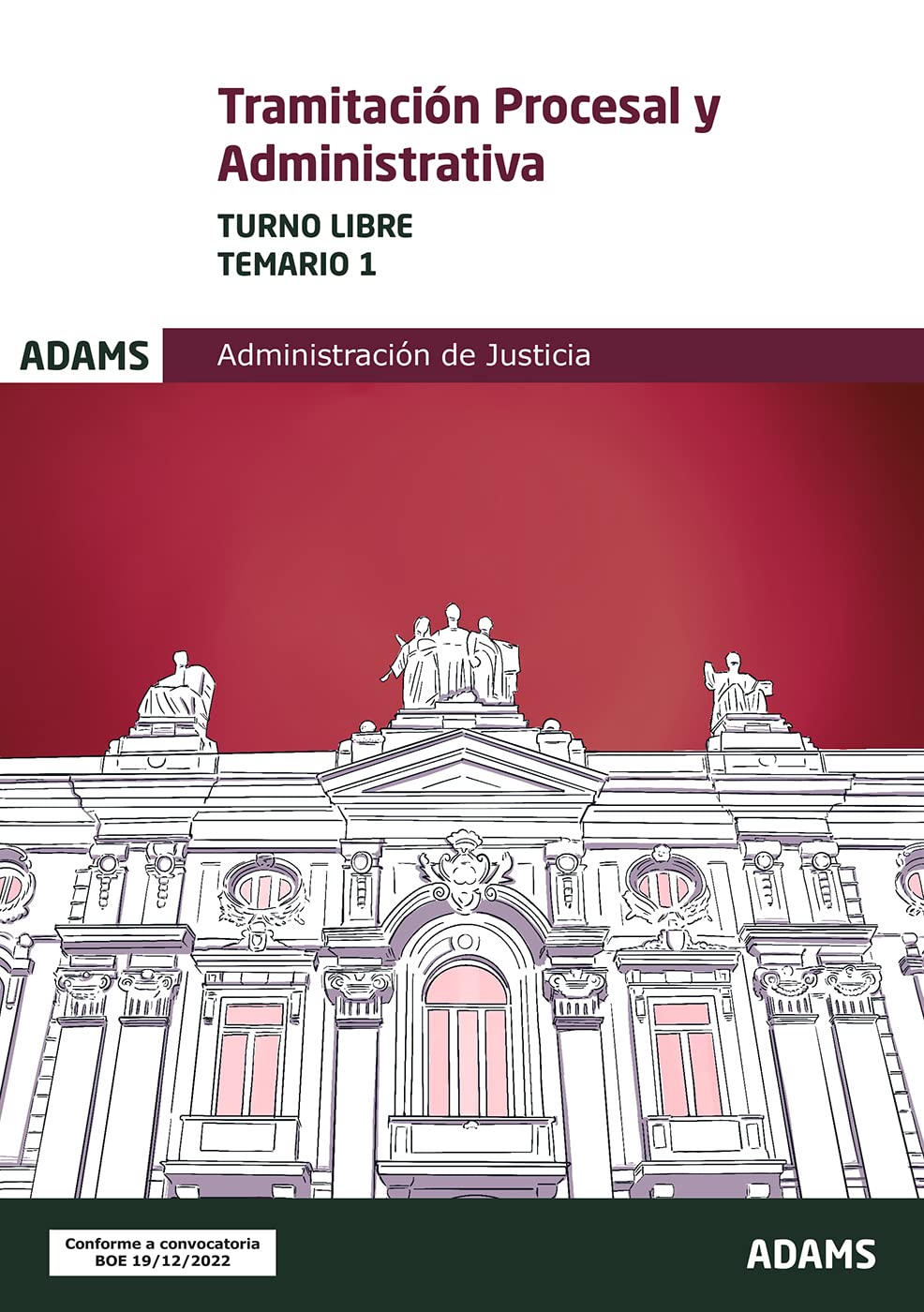 Tramitación procesal y administrativa, turno libre, temario book