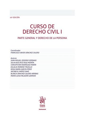 CURSO DERECHO CIVIL I PARTE GENERAL Y DERECHO PERSONA 10ª ED book