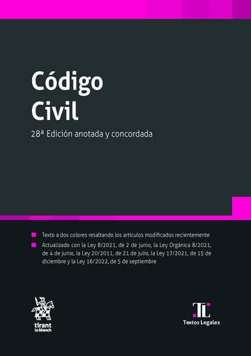 Código Civil 28ª Edición 2022 (Textos Legales) Law