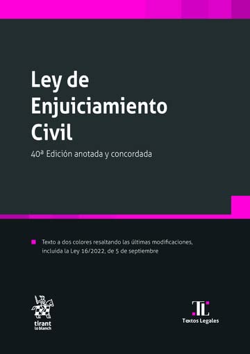 LEY DE ENJUIDICAMIENTO CIVIL 40ª ED book