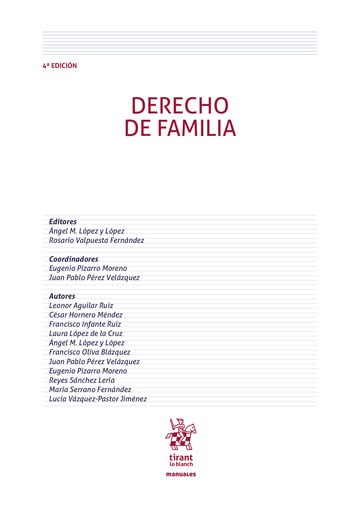 Derecho de Familia 4ª Edición 2023 (Manuales de Derecho Civil y Mercantil) book